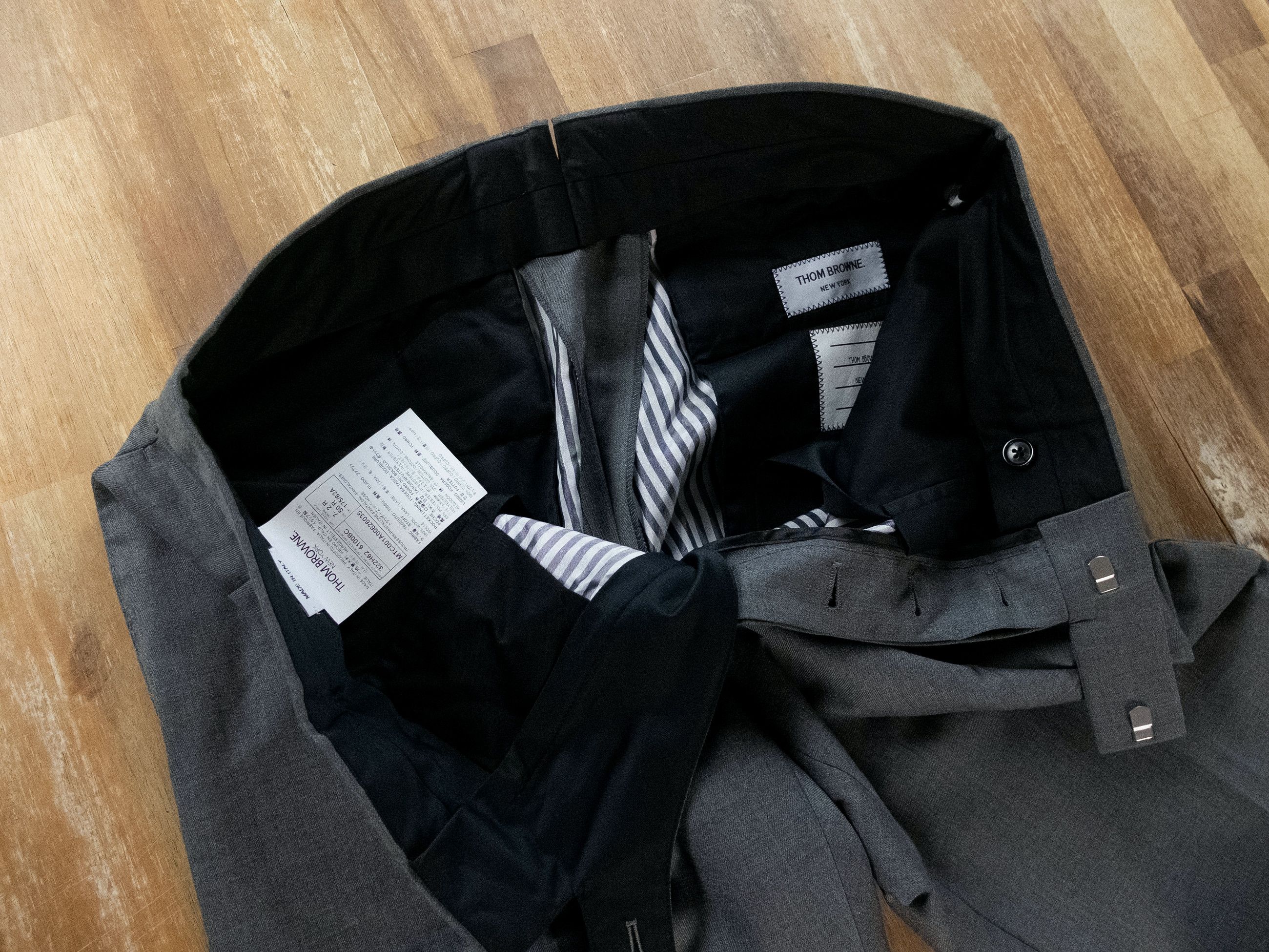 Thom Browne THOM BROWNE classic gray wool pants Size 2 / Medium q Size US 32 / EU 48 - 7 Thumbnail