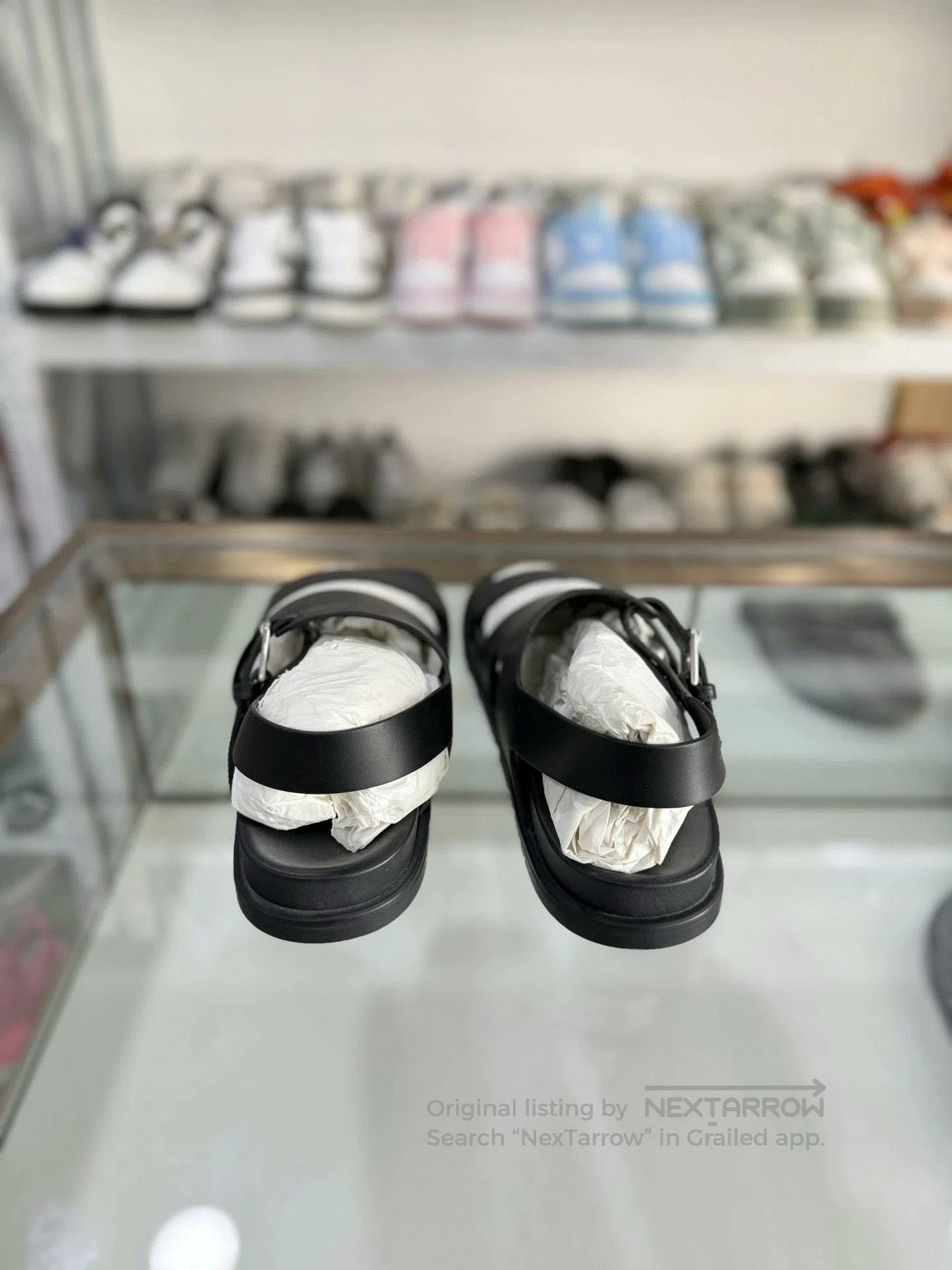 Hermes Hermes Black Leather Slipper Sandals 41. Size US 8 / EU 41 - 3 Thumbnail