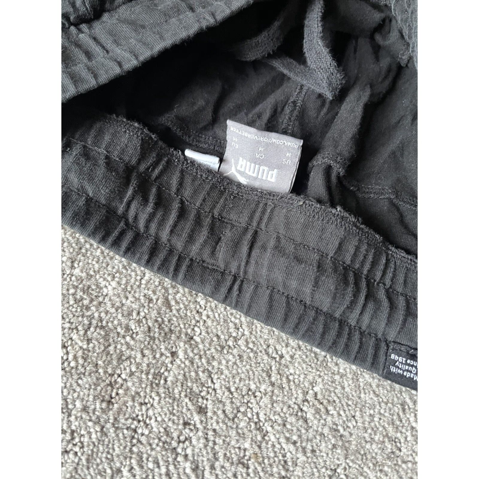 Puma PUMA Cargo Jogger Sweatpants Men's Medium Black - 2 Pockets Sweatpants Pant Athletic Casual Regular Inseam 29 in Black Mens Sports Activewear Pants Size US 31 - 5 Thumbnail