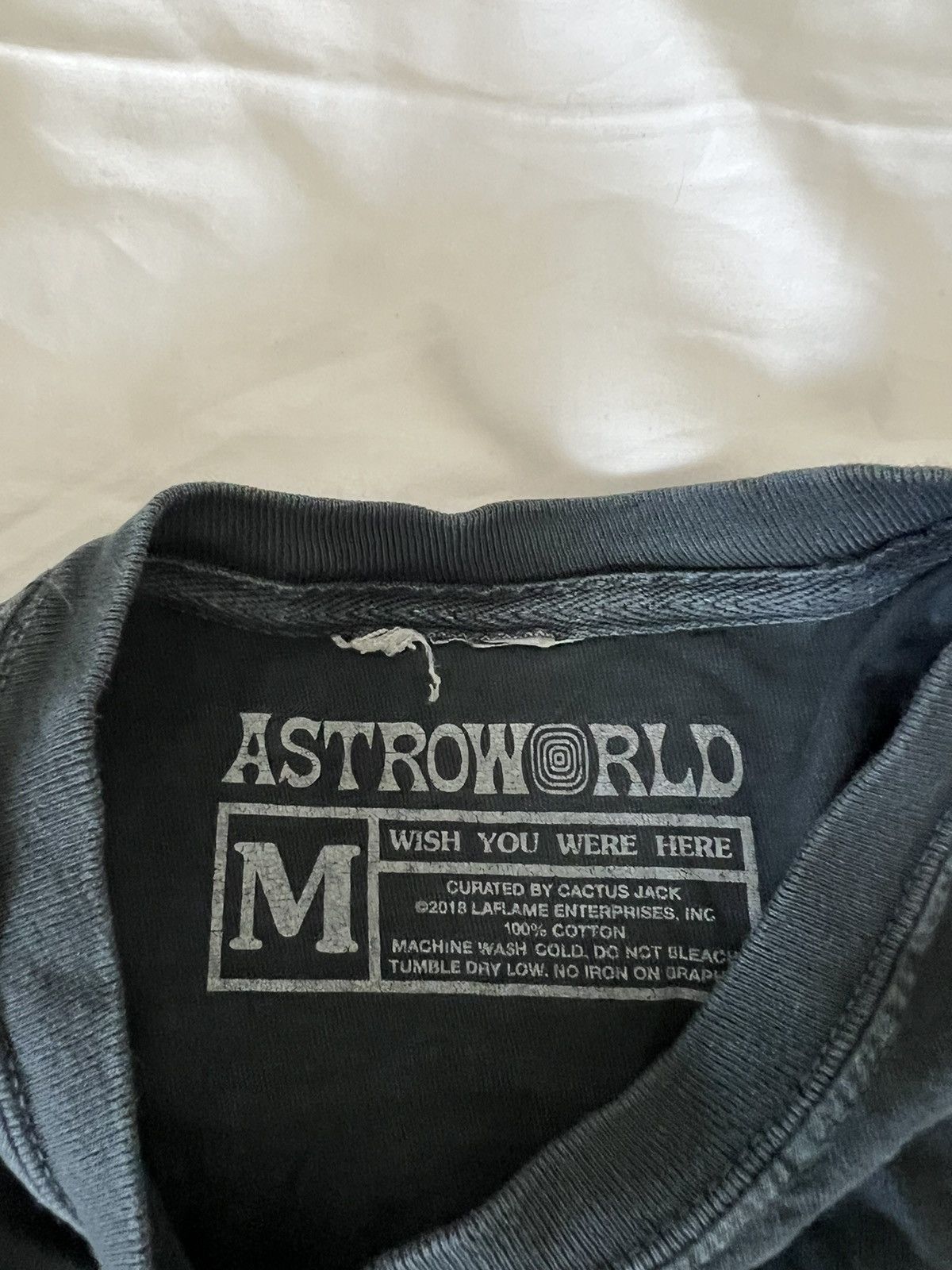 Travis Scott Happy Face Tee Black Size US M / EU 48-50 / 2 - 3 Thumbnail