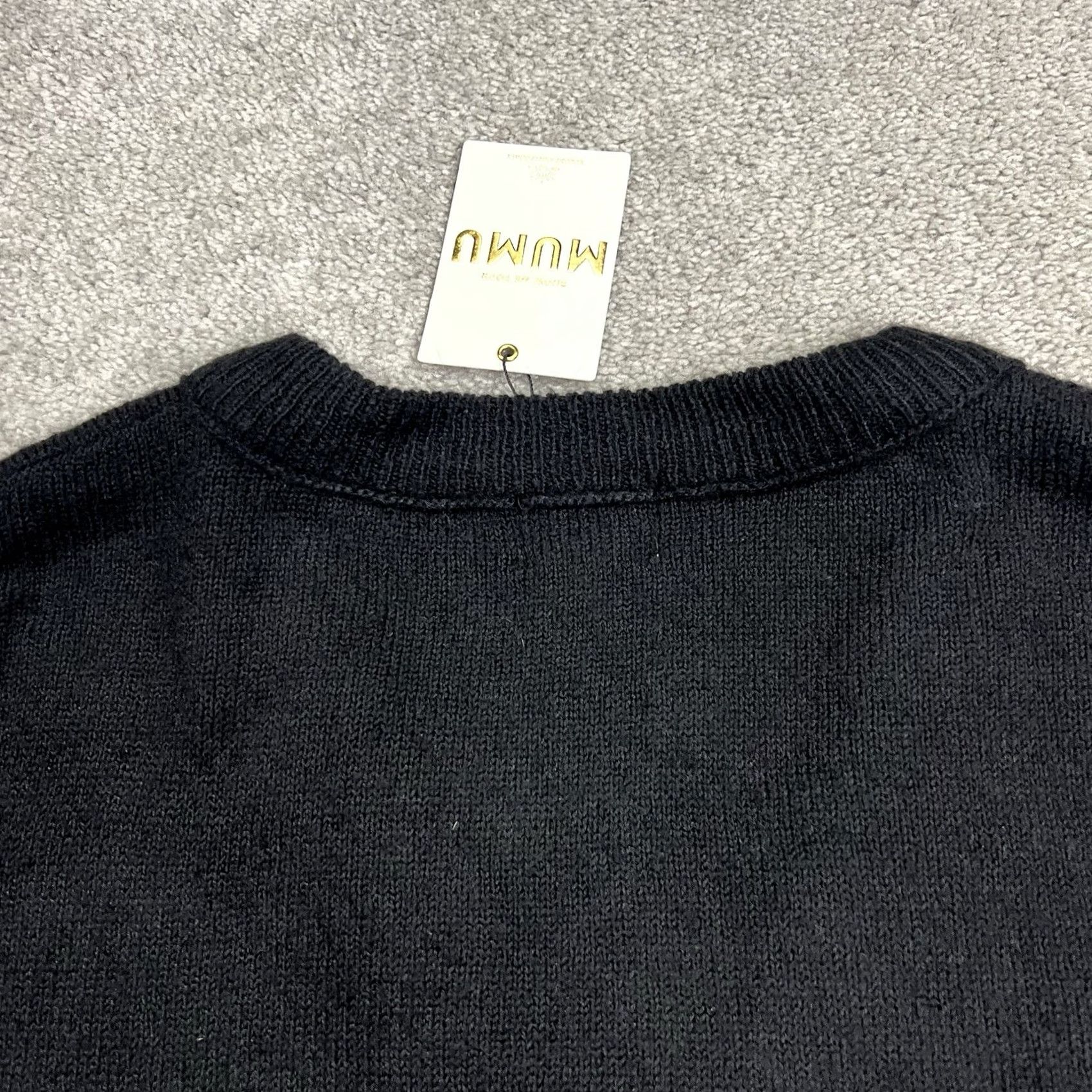 Show Me Your MuMu Show Me Your Mumu Sweater Women’s Small Black Ozzy Oversized V-Neck Pullover NWT Size S / US 4 / IT 40 - 6 Thumbnail