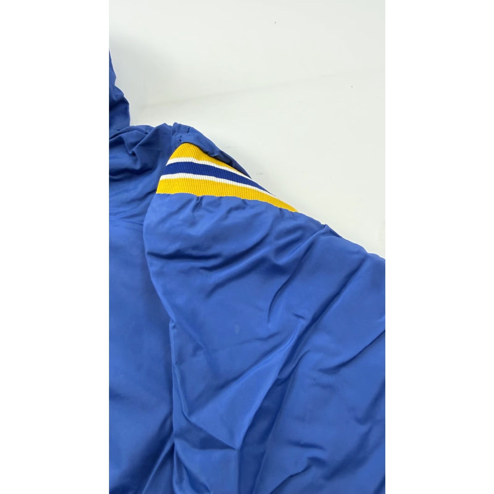 Russell Athletic VINTAGE Russell Athletic Jacket Mens M Blue Hooded 1/2 Zip Striped 90s Windbreaker Casual Activewear Mens Size US M / EU 48-50 / 2 - 6 Thumbnail