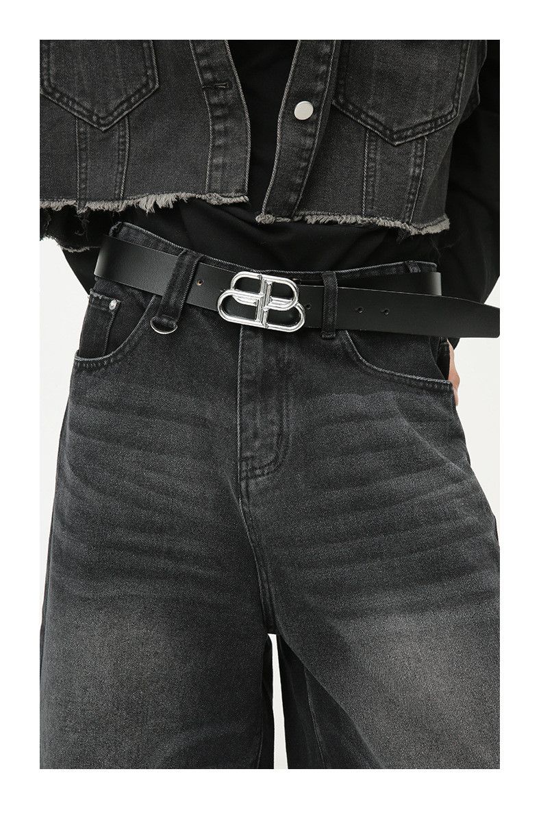 Japanese Brand × Jean Loose wide-leg vintage distressed flared denim shorts Size US 32 / EU 48 - 5 Thumbnail
