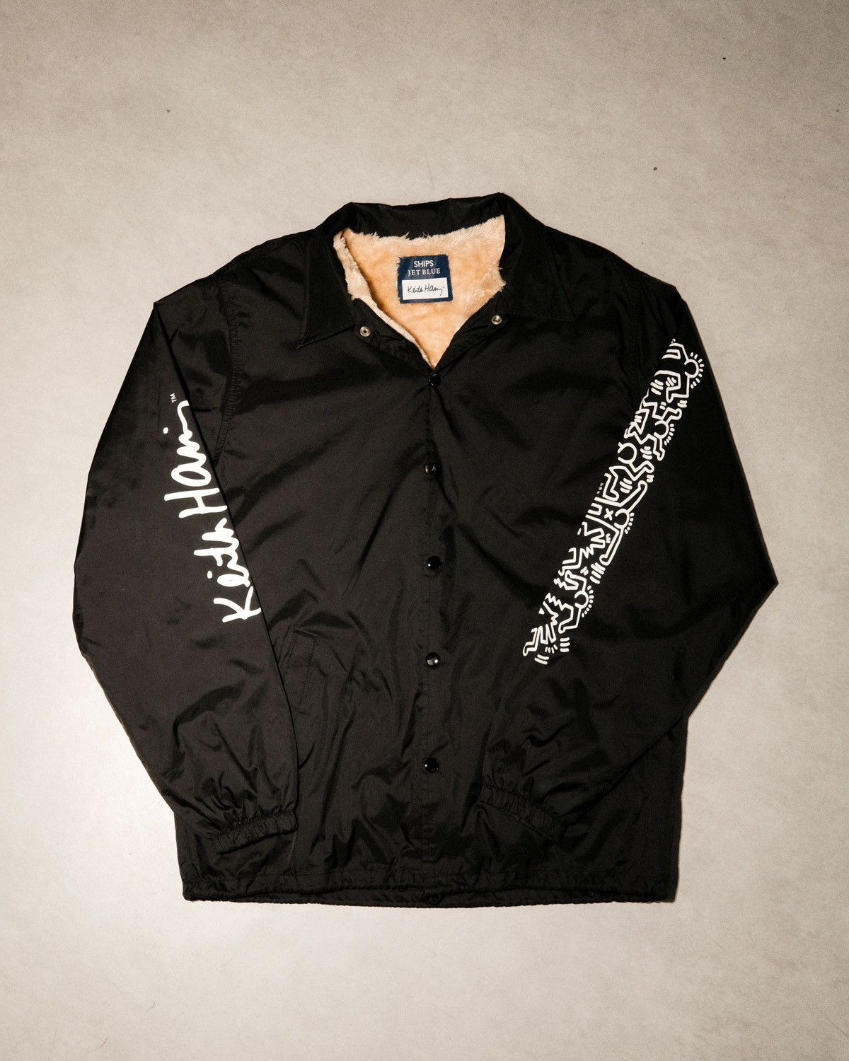 Keith Haring × Ships Jet Blue Keith Haring X Ships Jet Blue Coach Jacket Size US M / EU 48-50 / 2 - 2 Thumbnail