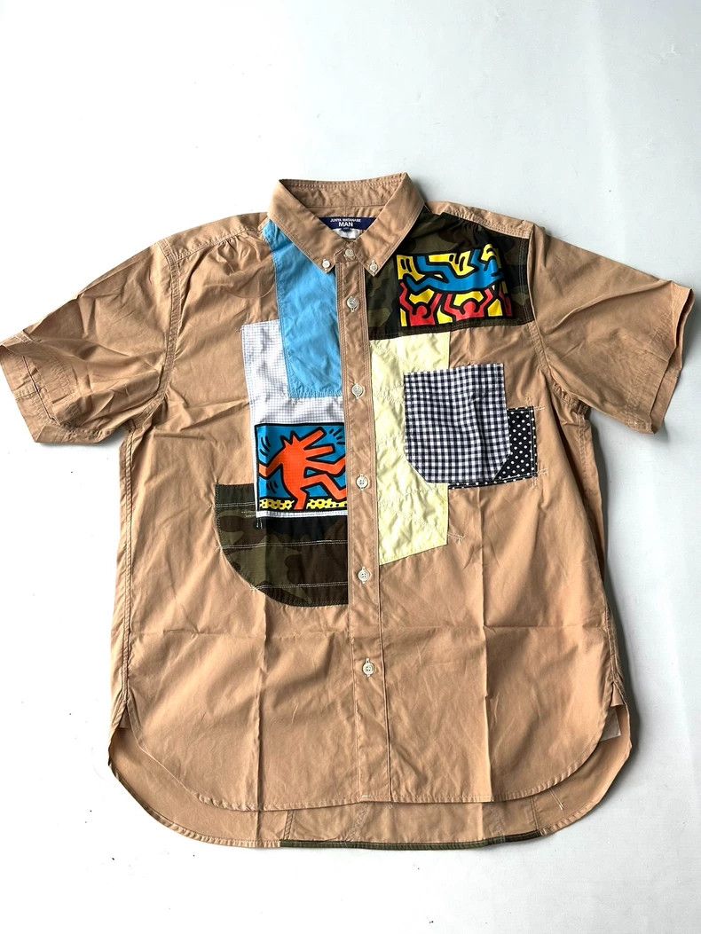 Junya Watanabe Junya Watanabe Man Print Patchwork Shirt Size M / US 6-8 / IT 42-44 - 1 Thumbnail