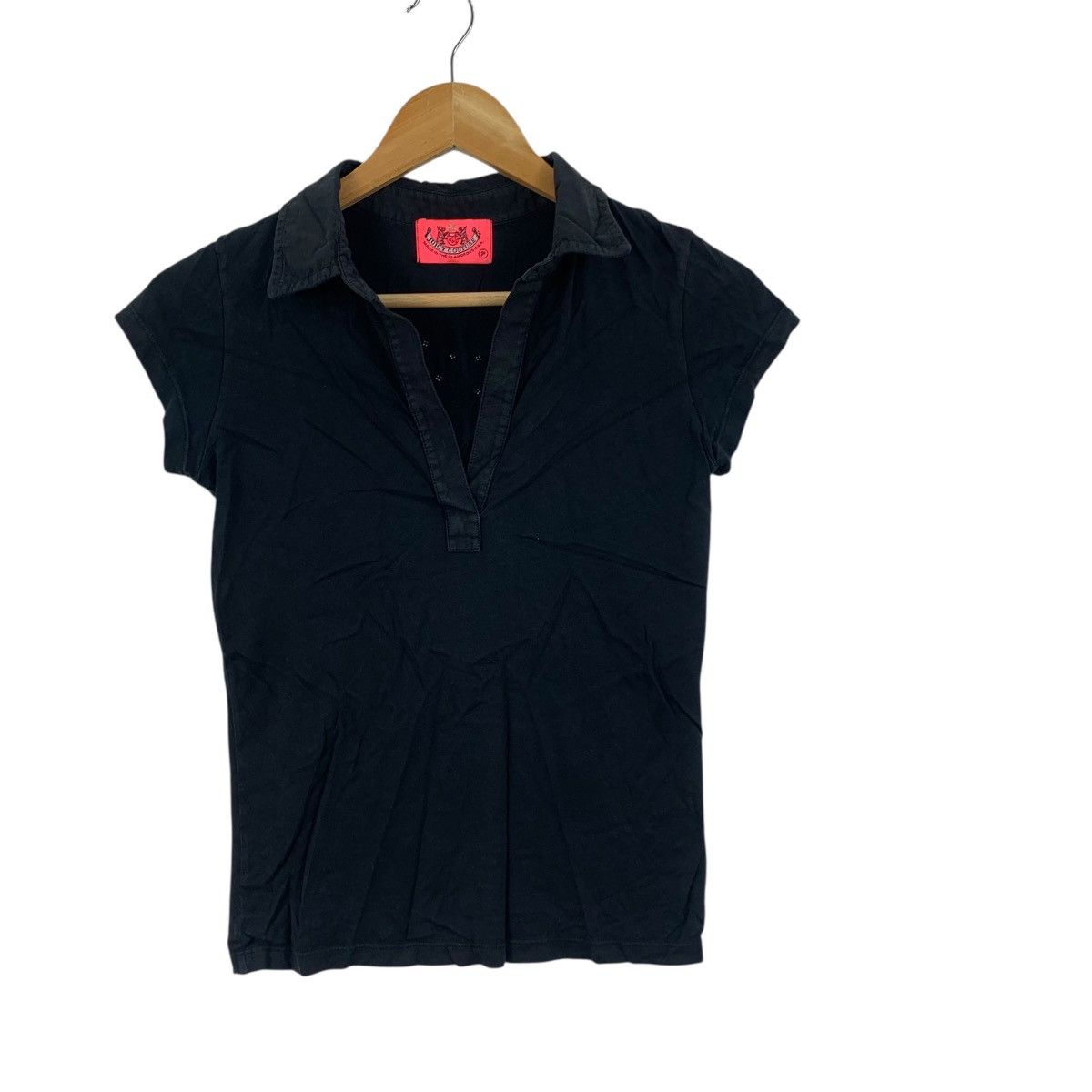 Juicy Couture JUICY COUTURE Made In The Glamorous USA Polo Tee Shirt Top Size S / US 4 / IT 40 - 6 Thumbnail