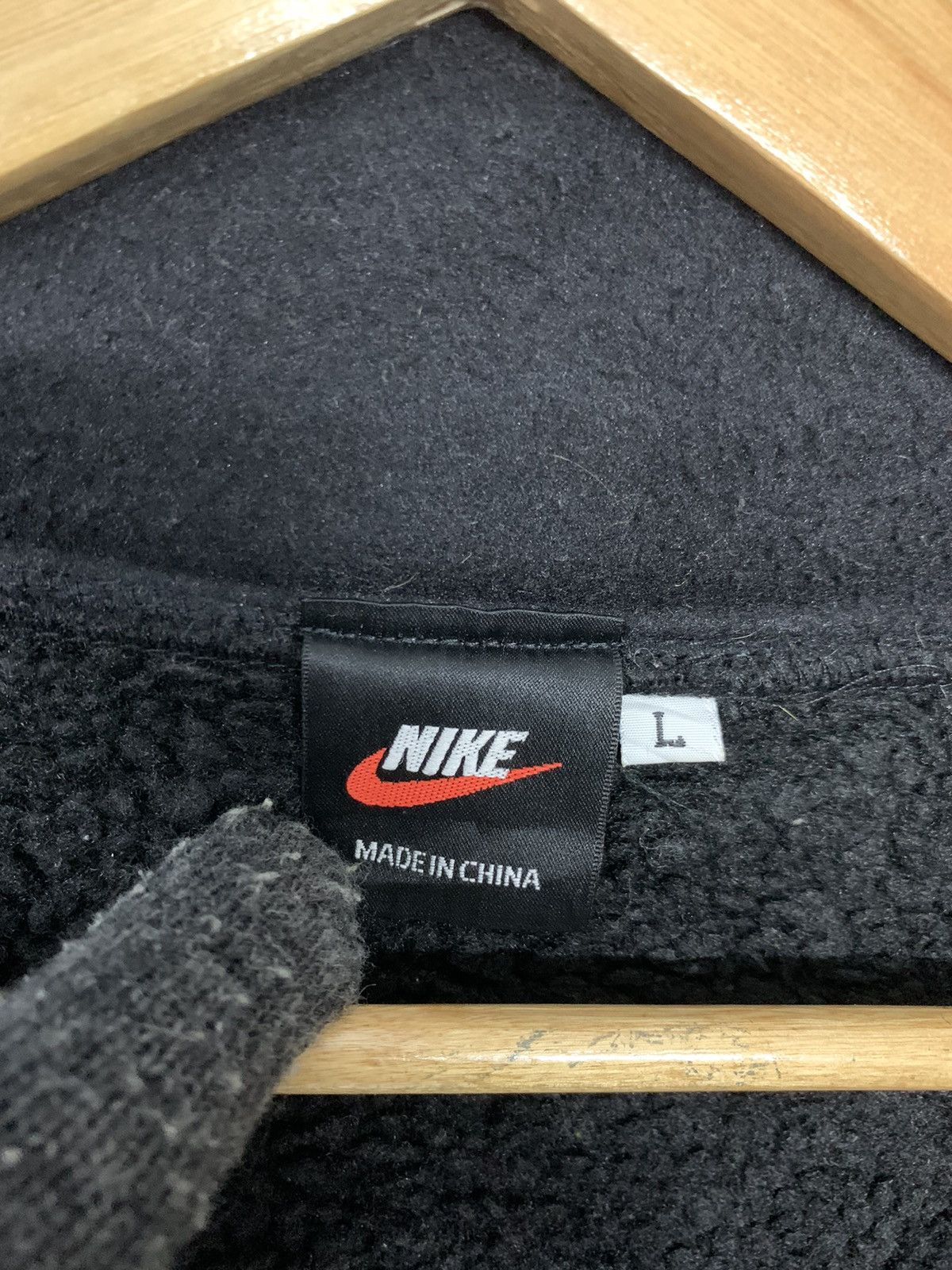 Nike × Vintage Rare Vintage 90's Nike Small Logo Fleece Zipper Down Size US L / EU 52-54 / 3 - 6 Thumbnail
