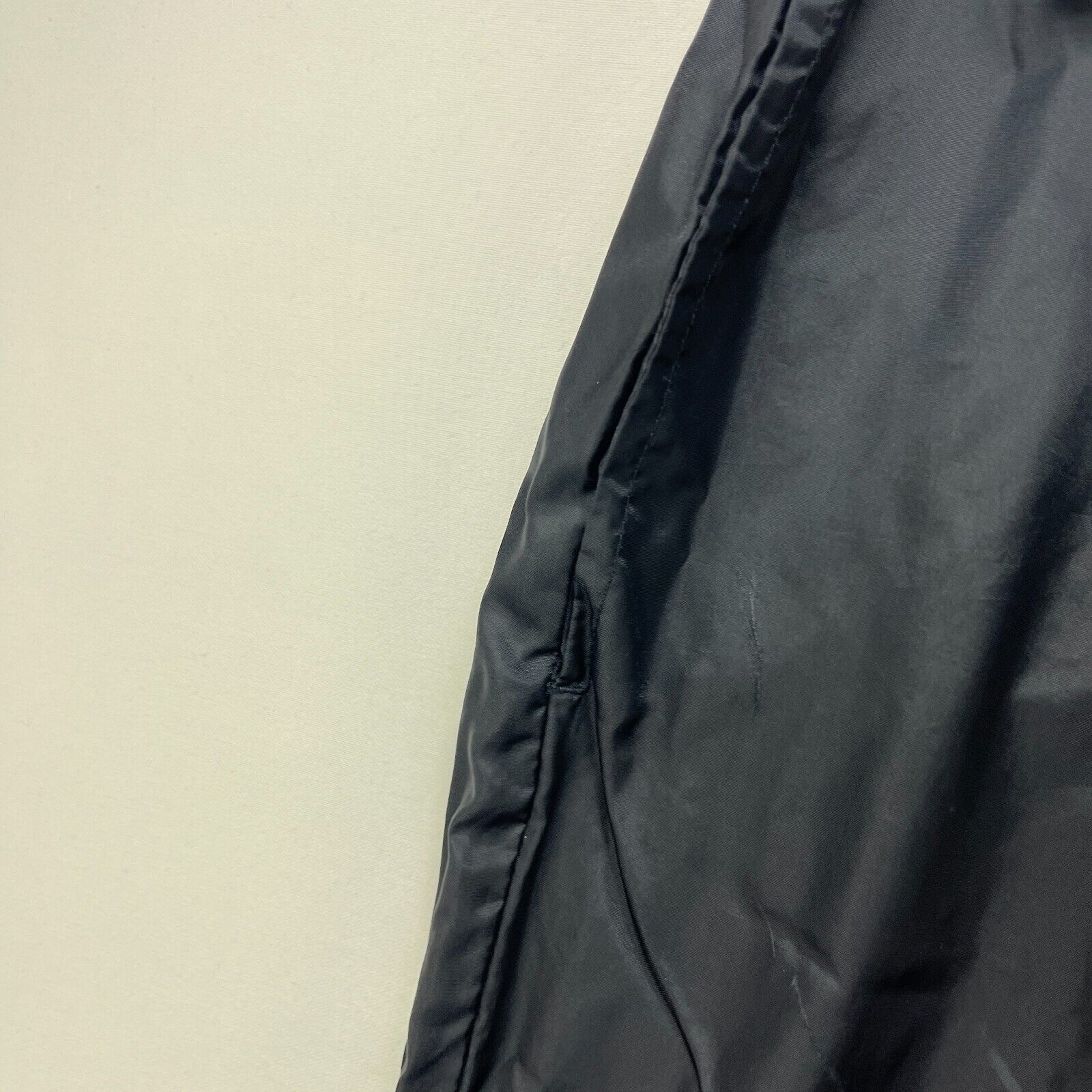 Nike × Vintage Vintage 90s Nike Windbreaker Pants Black Swoosh XL Swishy Size US 42 / EU 58 - 6 Thumbnail