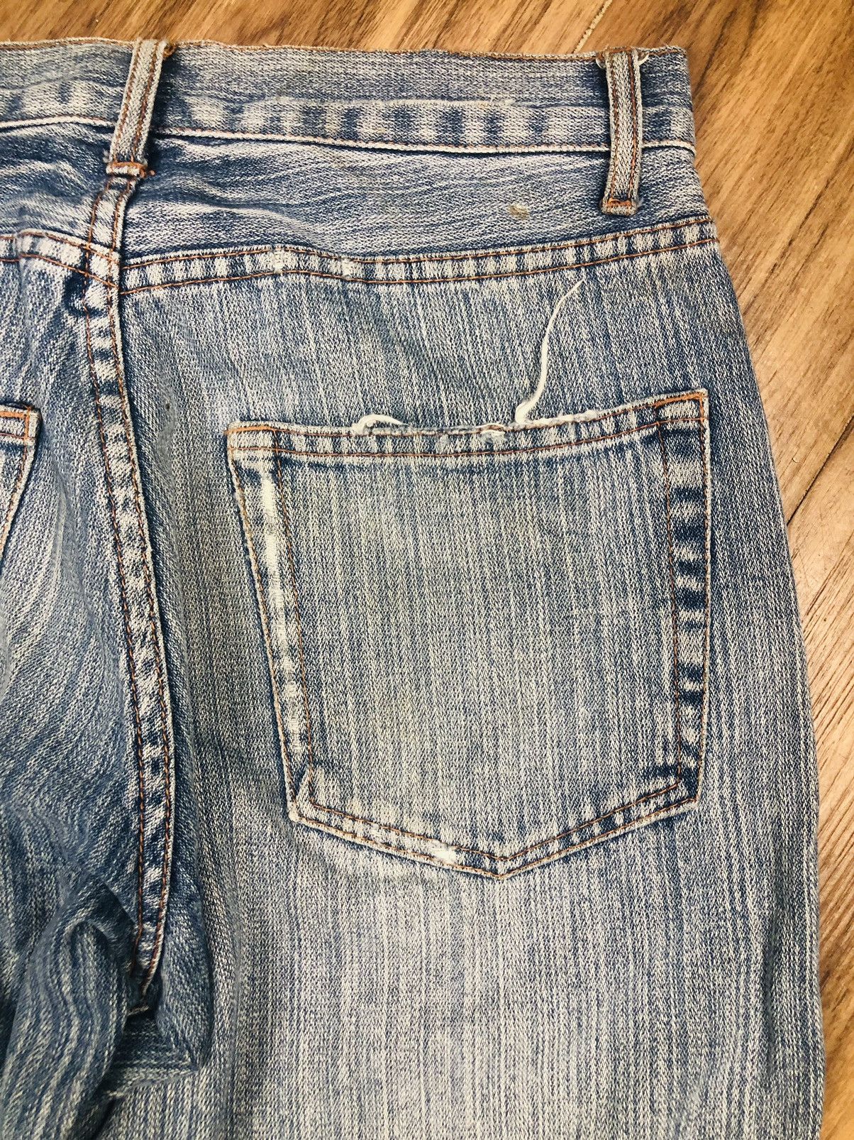 Japanese Brand Mulkul Jeans Y2K Distressed Baggy Denim (38) Size US 30 / EU 46 - 18 Thumbnail