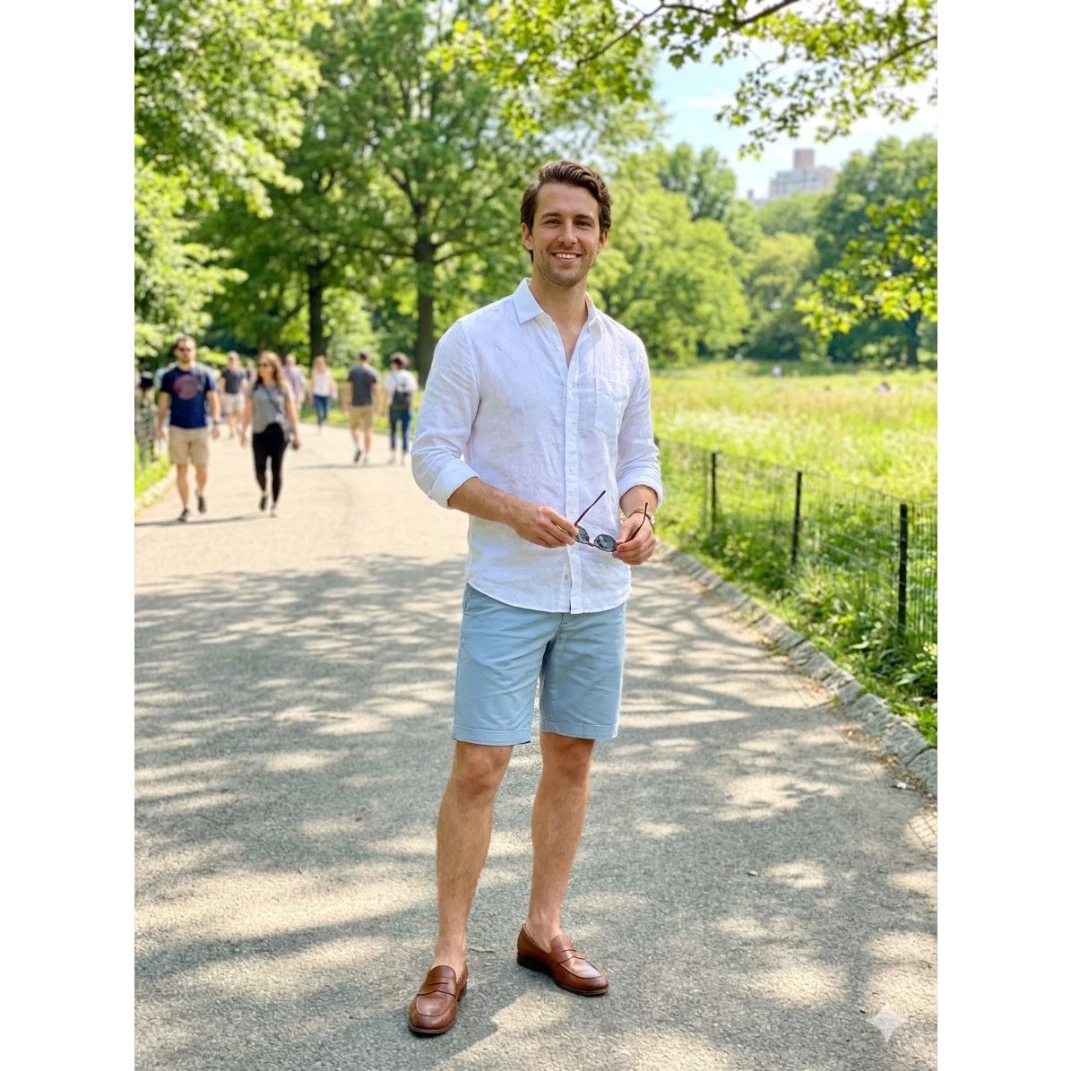 Theory Theory Men's Zaine Shorts Light Blue Size 32 EUC Slim Fit Size US 32 / EU 48 - 5 Thumbnail