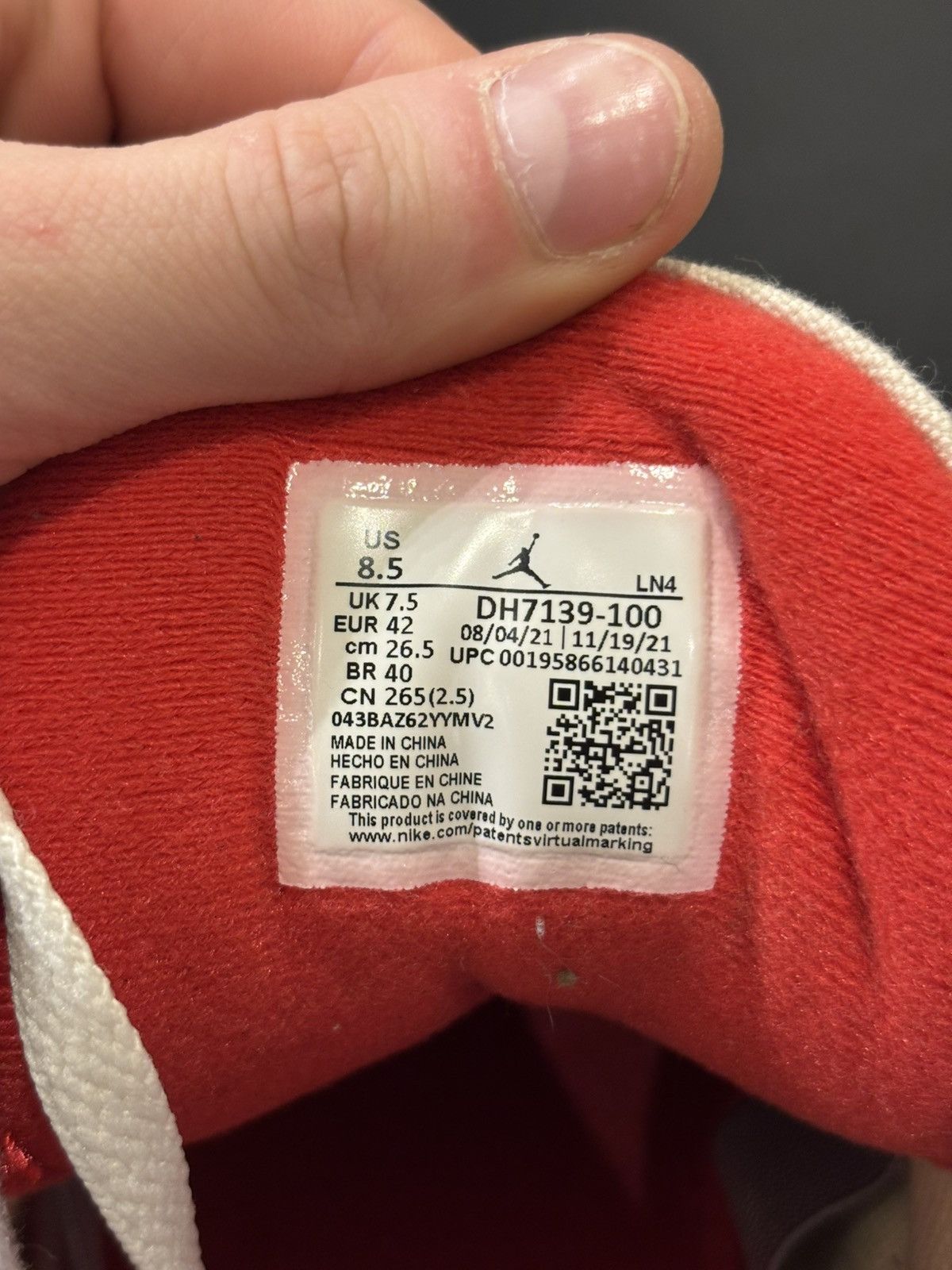 Jordan Brand Jordan 3 Retro Muslin Size US 8.5 / EU 41-42 - 7 Thumbnail