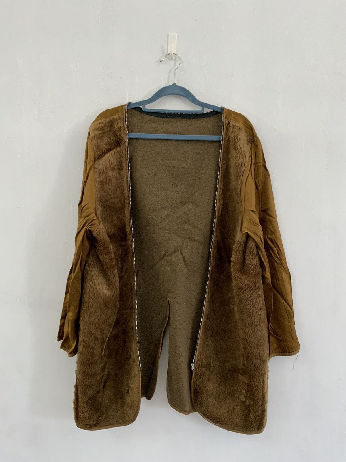 If Six Was Nine London Fog Weather of Distinction Mohair Faux Fur Maincoat Size US L / EU 52-54 / 3 - 1 Thumbnail