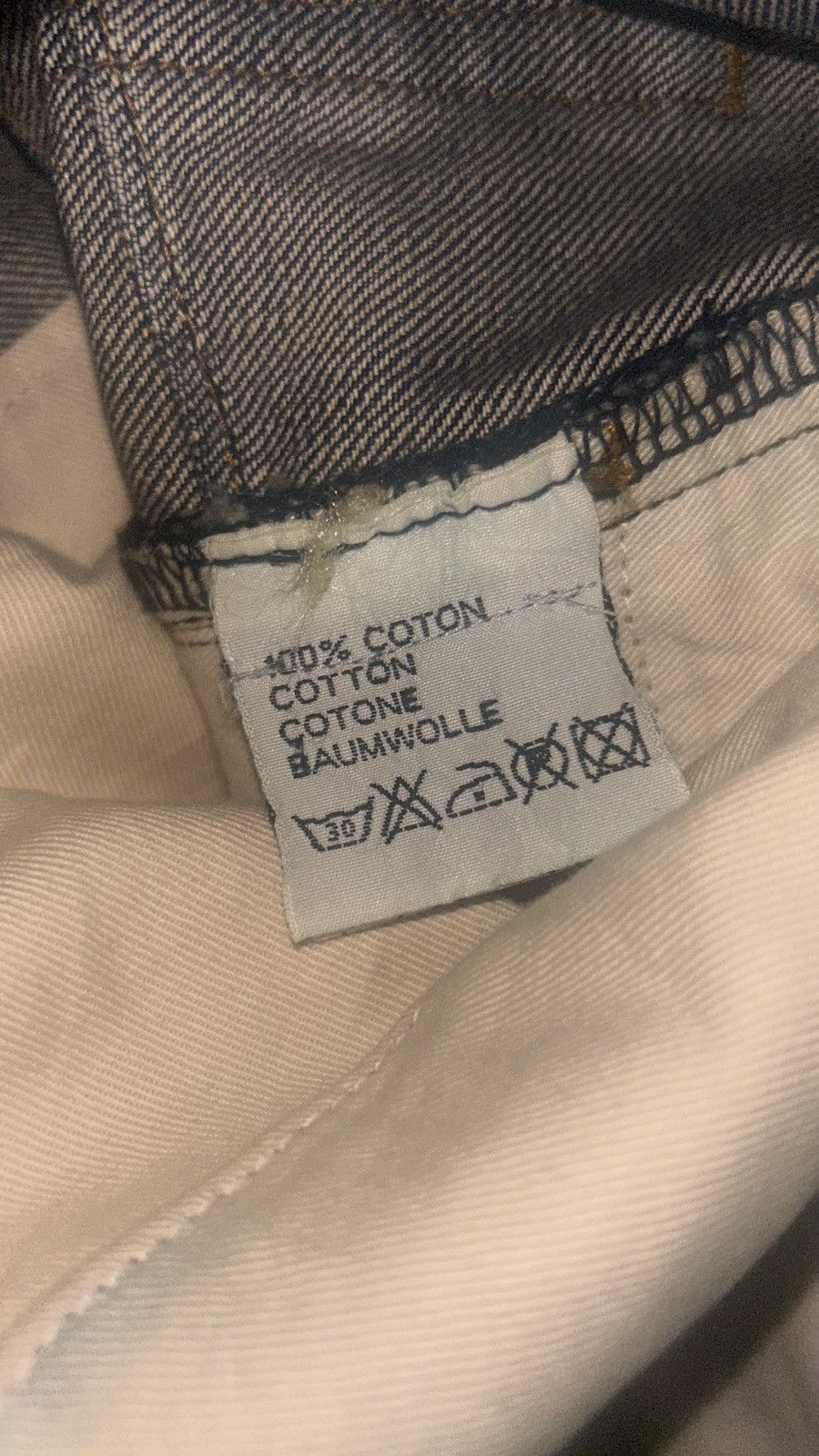 Dior × Hedi Slimane Dior 2005 Waxed ‘Luster’ Denim Size US 31 - 8 Thumbnail