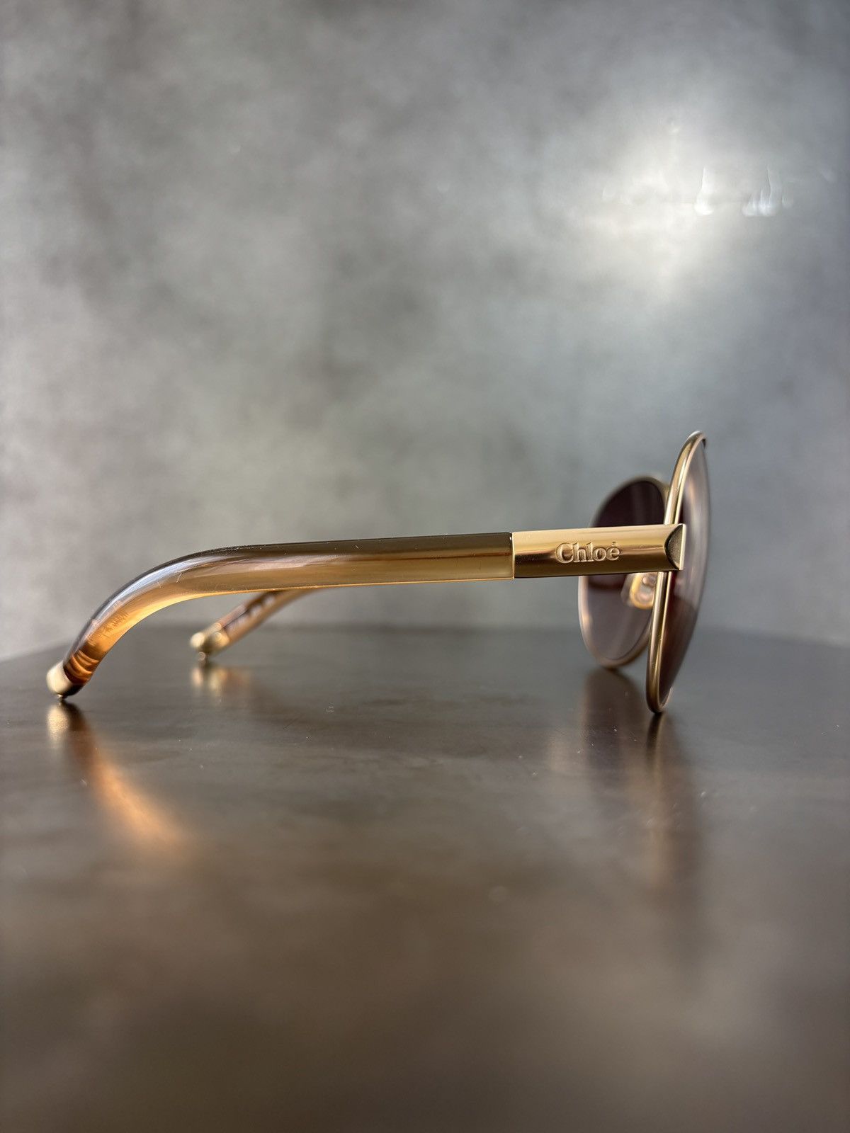 Chloe × Vintage 2000s Chloe Sunglasses Y2K Vintage Aviators LVMH Sparkle Size ONE SIZE - 9 Thumbnail