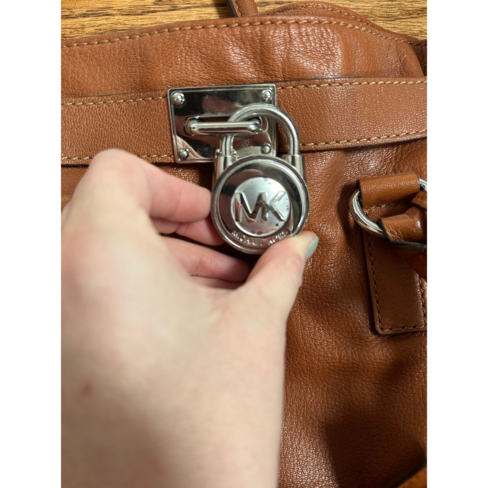 Michael Kors Michael Kors Hamilton Satchel tan leather Size ONE SIZE - 3 Thumbnail