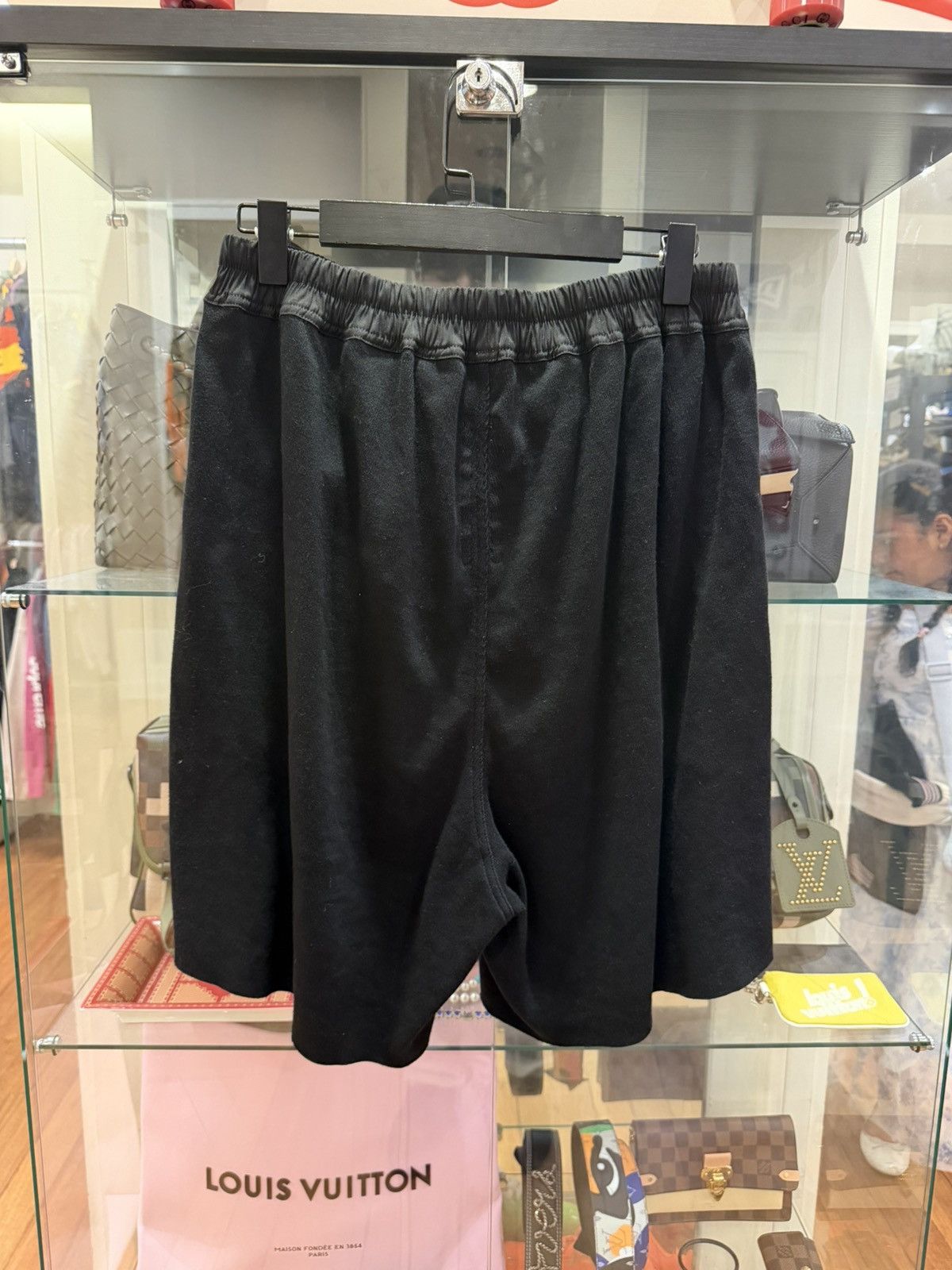 Rick Owens Rick Owens Heavy Pod Jersey Shorts - Black Size US 32 / EU 48 - 2 Thumbnail