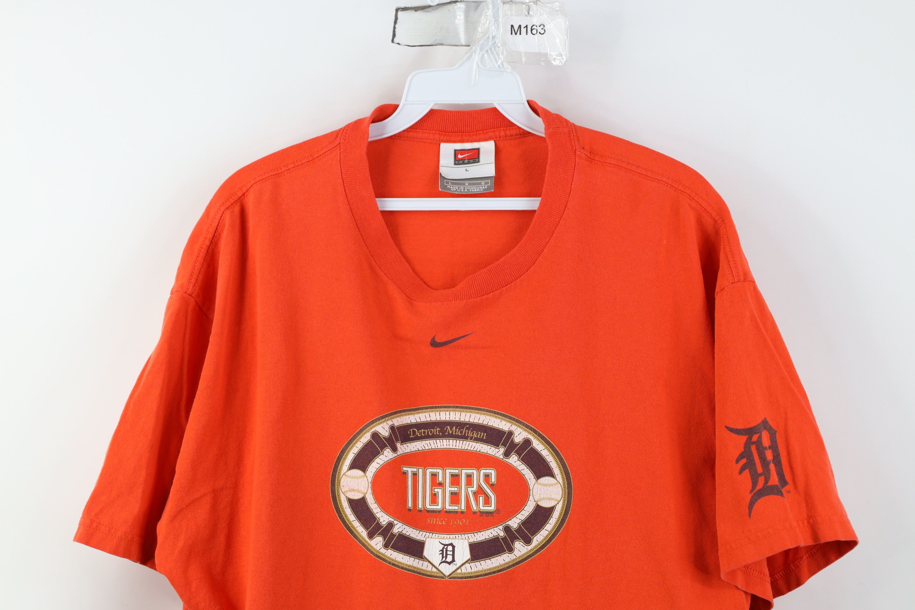 Nike Vintage NIke Center Swoosh Detroit Tigers Baseball T-Shirt Size US L / EU 52-54 / 3 - 2 Thumbnail