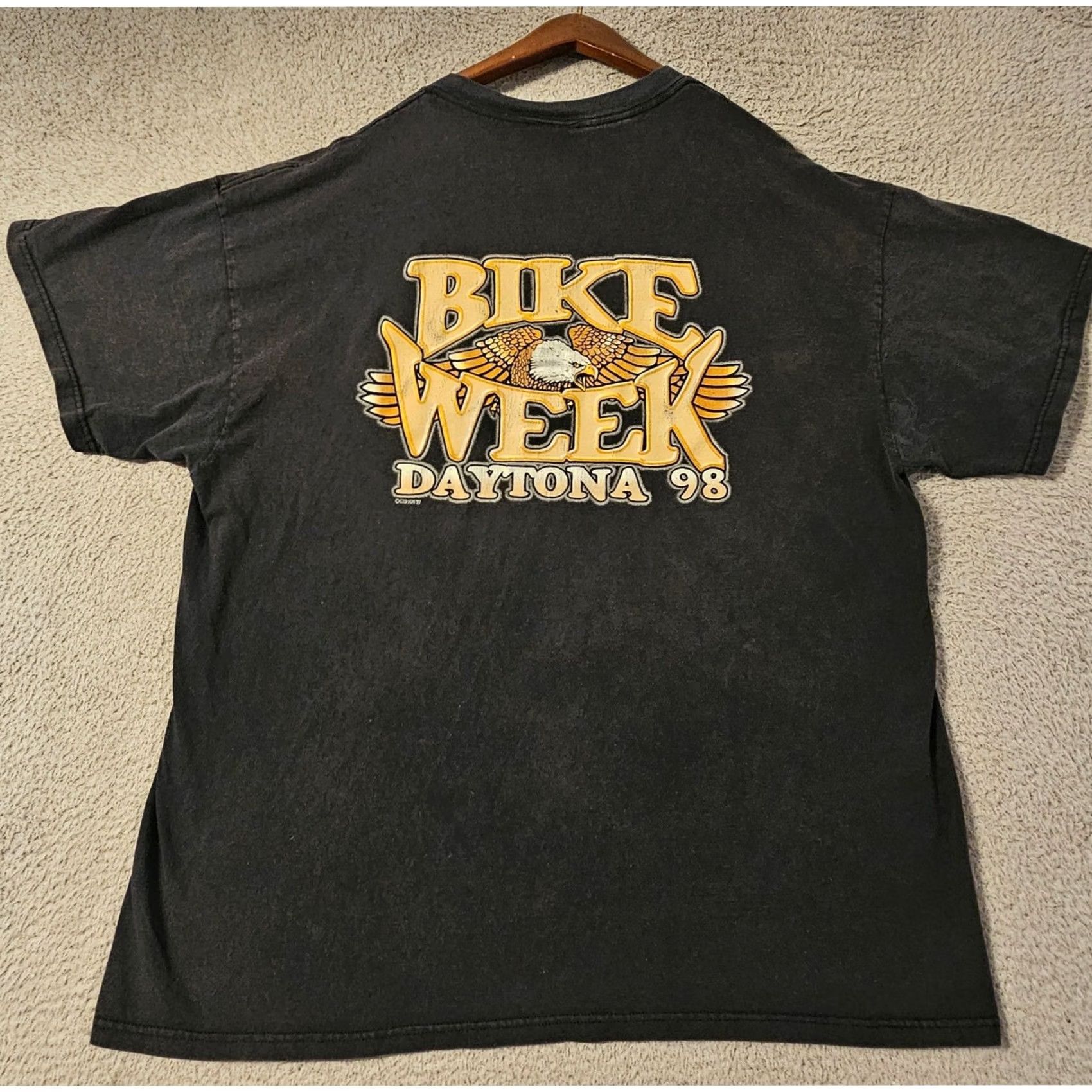 Delta Delta Bike Week 1998 Daytona Beach Florida Shirt Black 2XL Size US XXL / EU 58 / 5 - 2 Thumbnail