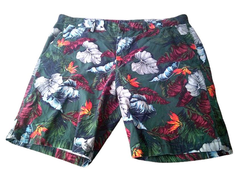 Gap Mens Tropical Print Beach Shorts Lived-IN Shorts Size US 40 / EU 56 - 3 Thumbnail