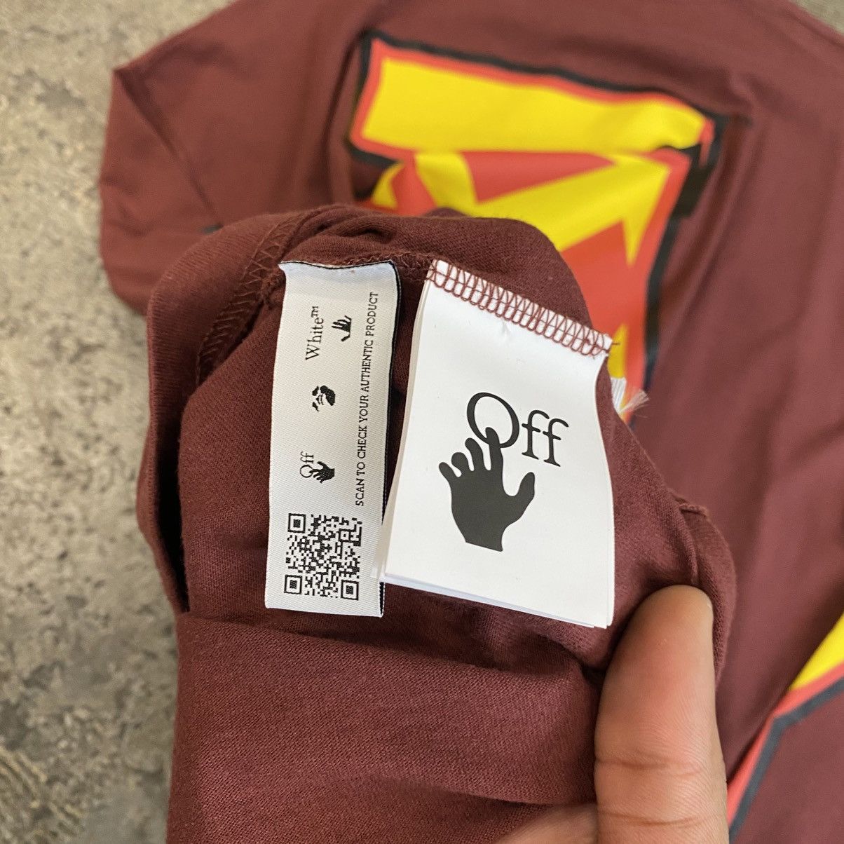 Off-White Off-White Burgundy Bolt Shirt Size US L / EU 52-54 / 3 - 6 Thumbnail