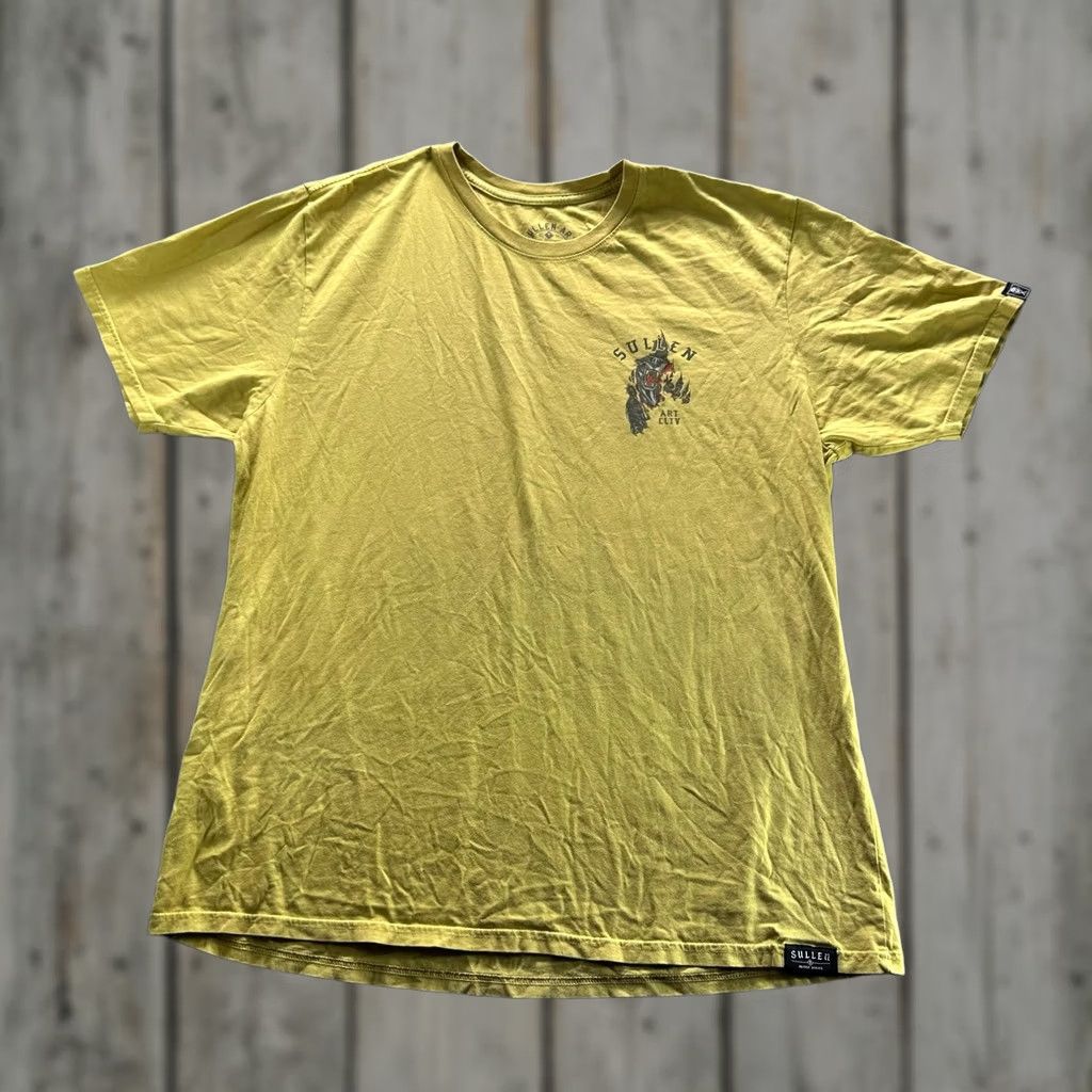 Vintage Sullen Art Collective Shirt Mens 3XL Yellow Panther Graphic Tee Crewneck Tagless Size US XXL / EU 58 / 5 - 1 Thumbnail