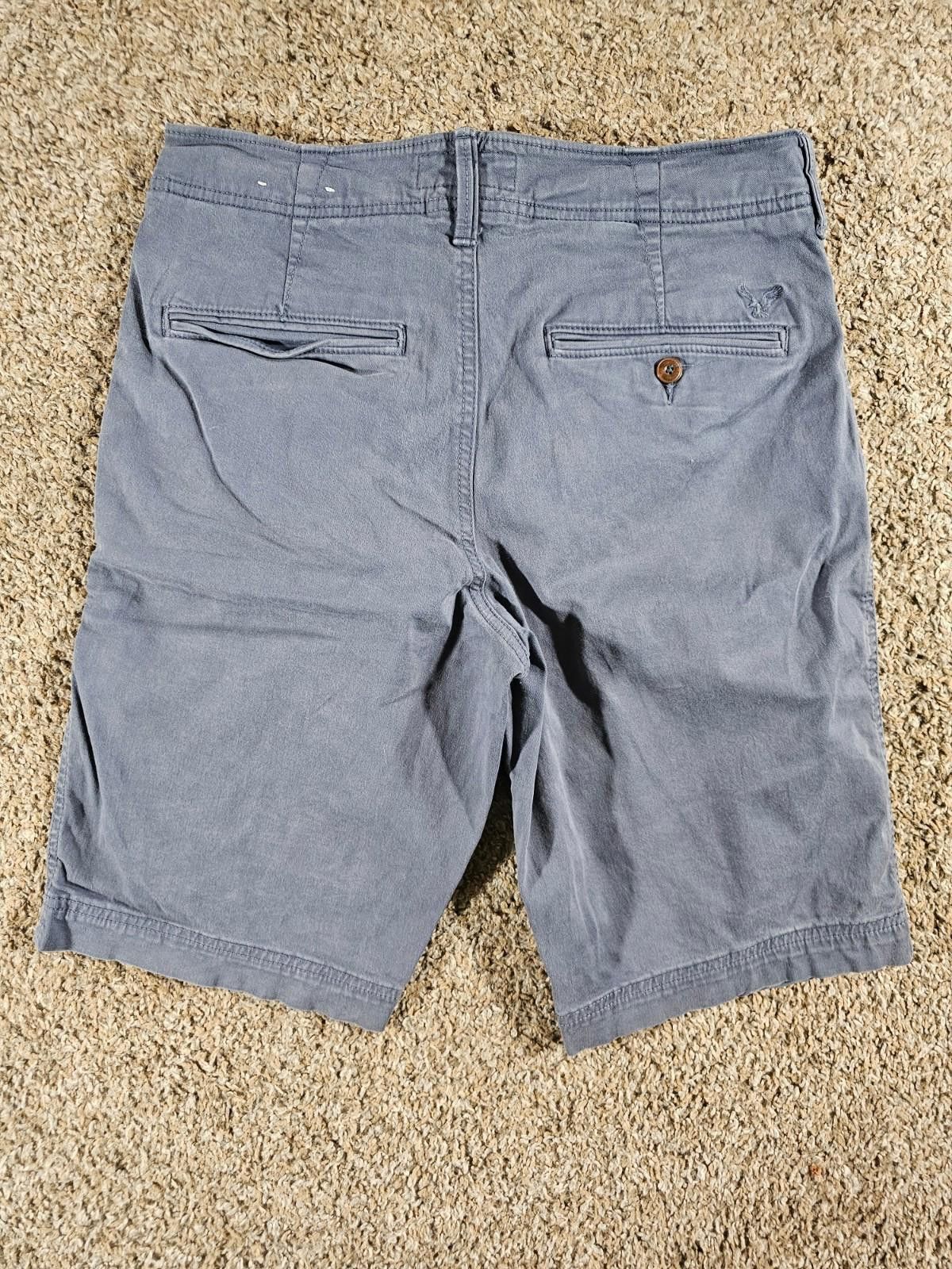 American Eagle Outfitters American Eagle Extreme Flex 29 Long Length Shorts Blue Gray Size US 29 - 7 Thumbnail