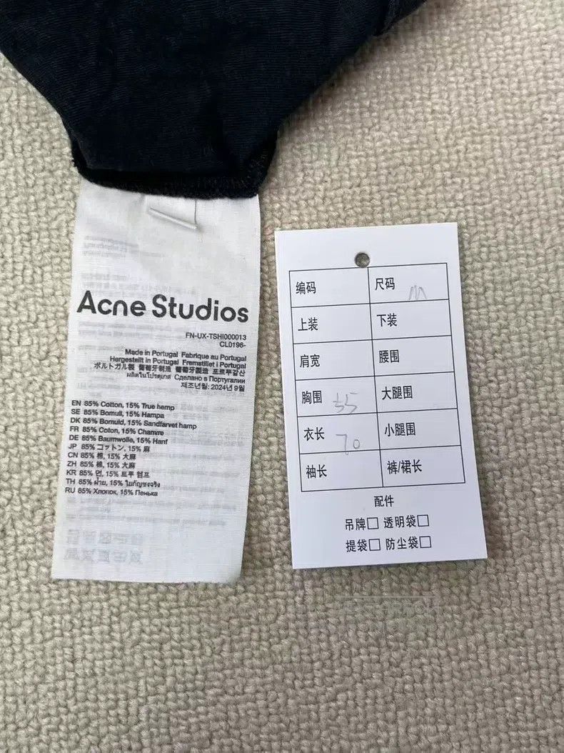 Acne Studios Acne Studios 1996 Series Logo Print Crew Neck Short Sleeve Size US M / EU 48-50 / 2 - 5 Thumbnail