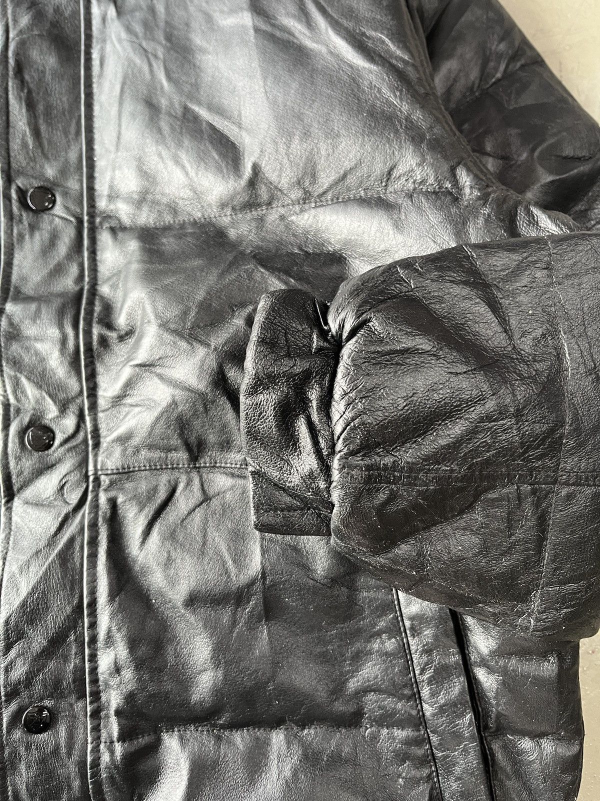 14th Addiction Vintage Genuine Leather Puffer Jacket Nanushka Yeezy Style Size US L / EU 52-54 / 3 - 9 Thumbnail