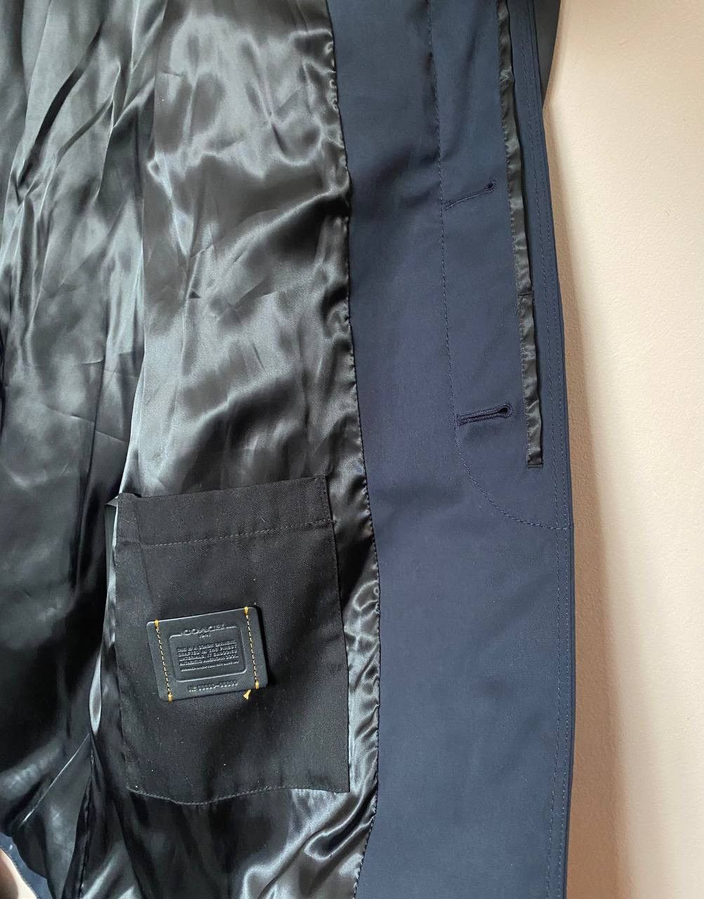 Coach RARE🔥 Coach Men's Long Overcoat in Blue Black Size US L / EU 52-54 / 3 - 8 Thumbnail