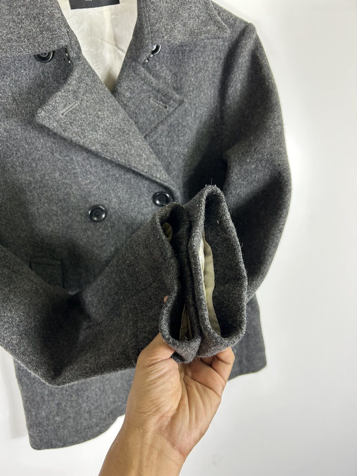 Japanese Brand 🔥The Twelve Mohair Double Breast Coat Jacket Size S / US 4 / IT 40 - 8 Thumbnail