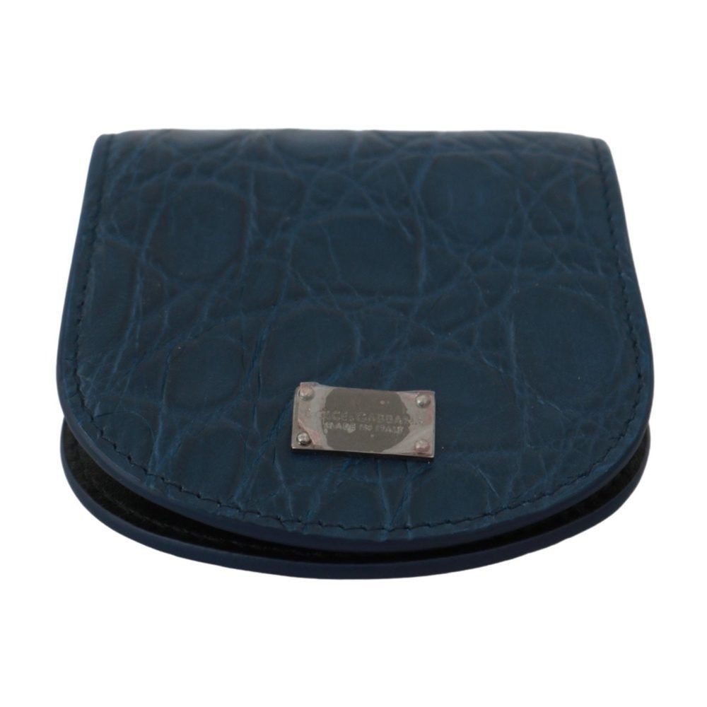 Dolce & Gabbana Dolce & Gabbana Blue Leather Holder Pocket Condom Case Size ONE SIZE - 4 Thumbnail