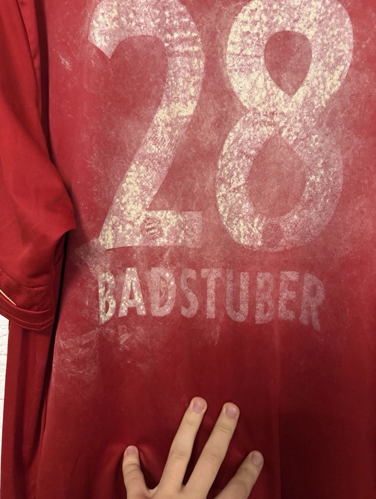 Adidas Adidas Bayern Munich 11 Home Jersey #28 BADSTUBER Football Size US XXL / EU 58 / 5 - 9 Thumbnail