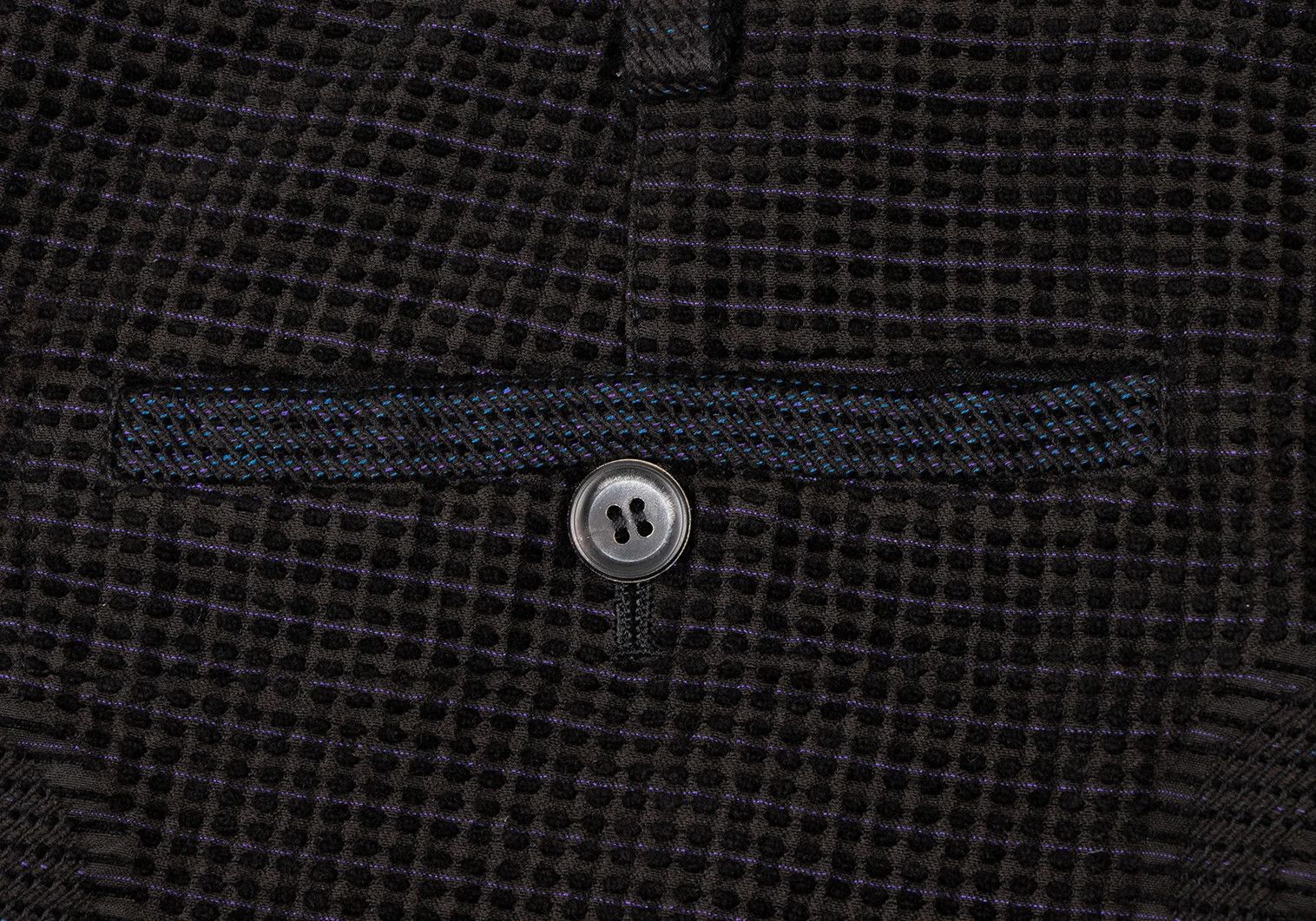 Issey Miyake A-POC Dyed Pile Weave Pants in Black, Blue, and Purple Size US 36 / EU 52 - 10 Thumbnail
