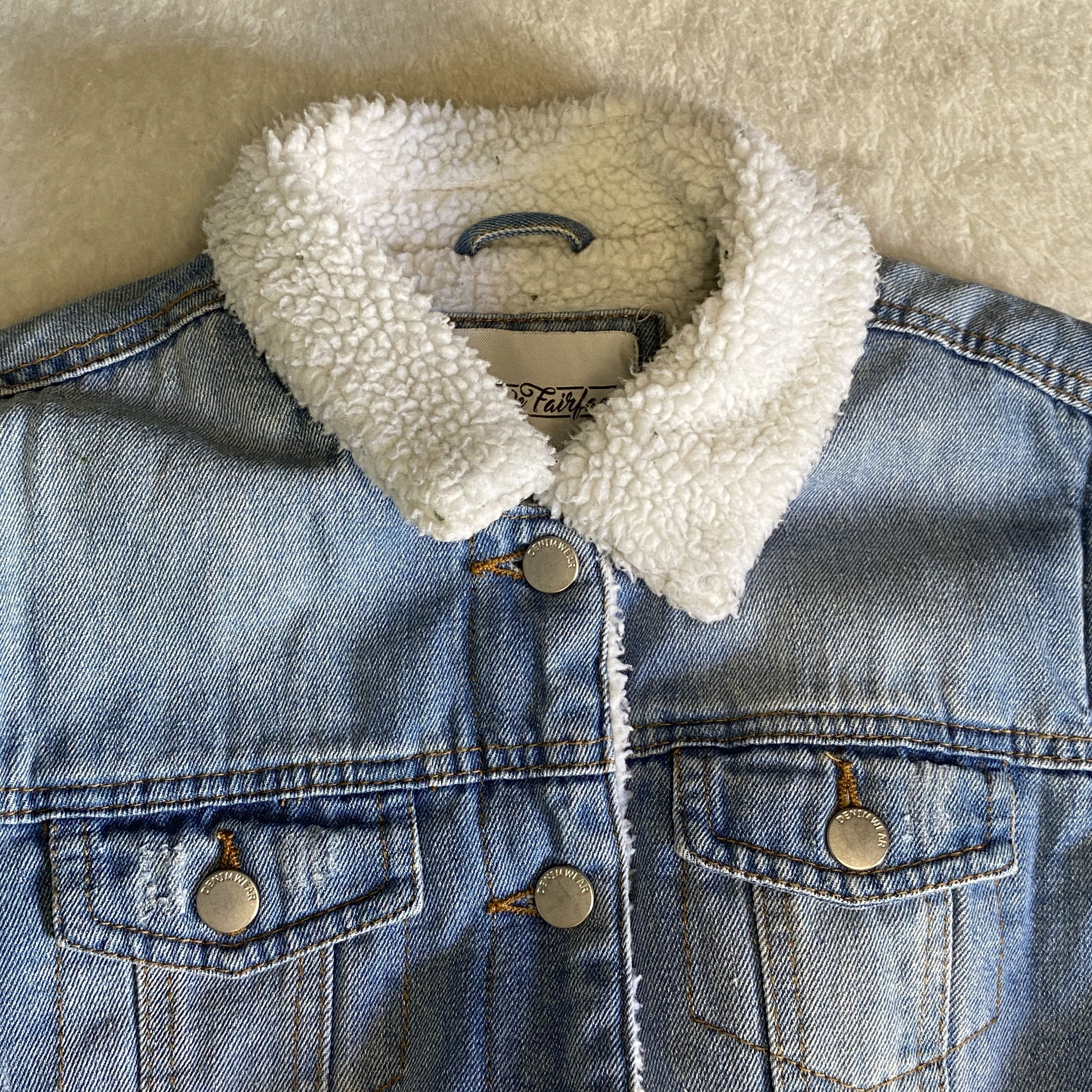 Other Reserve Fairfax Sherpa Lined Denim Jacket - Size Medium Size M / US 6-8 / IT 42-44 - 2 Thumbnail