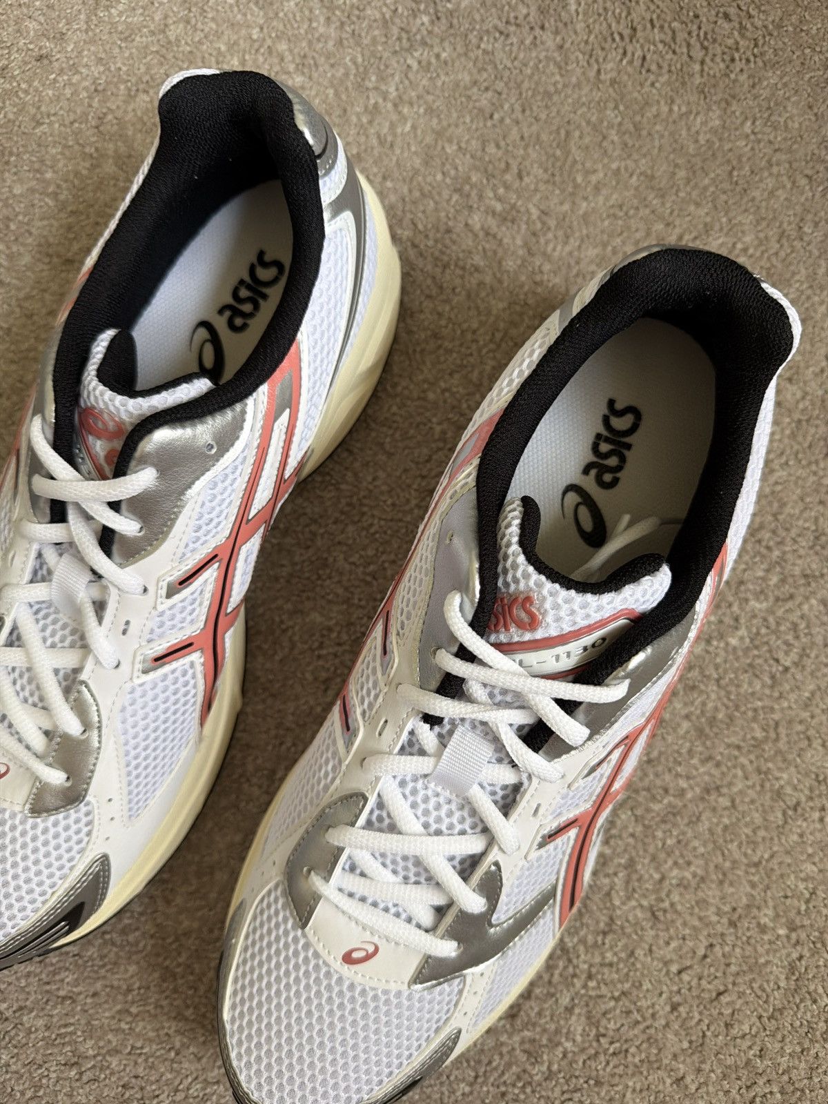 Asics White desert red asics gel 1130. Size US 13 / EU 46 - 3 Thumbnail
