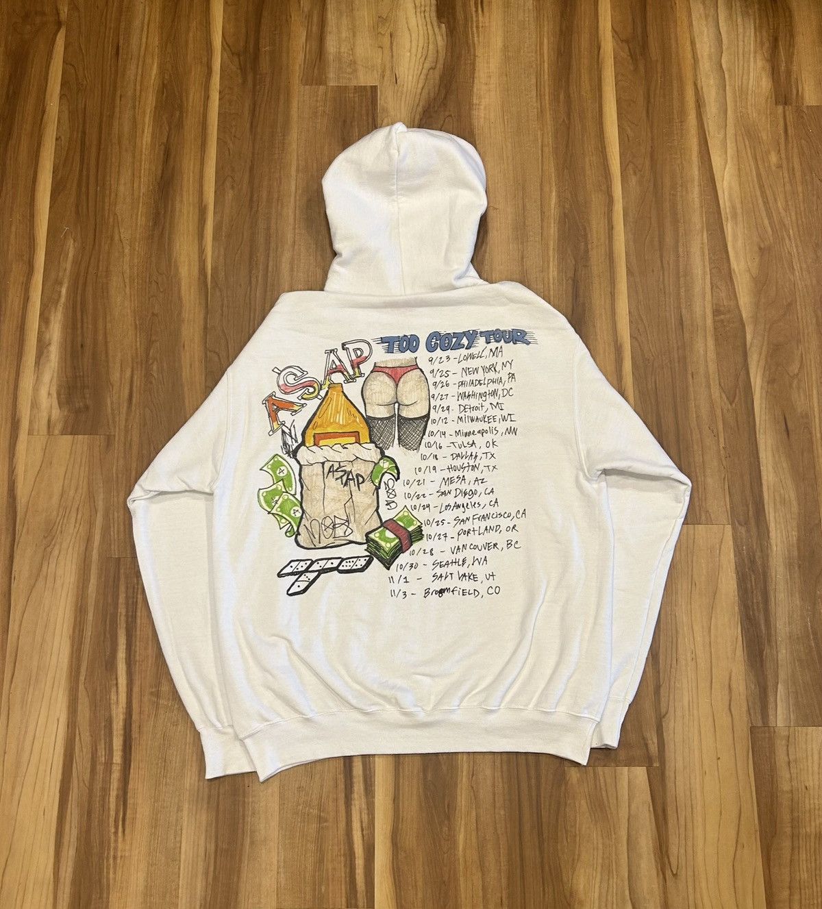 A$AP Rocky 2017 A$AP Mob Too Cozy Tour Hoodie Size US XL / EU 56 / 4 - 3 Thumbnail