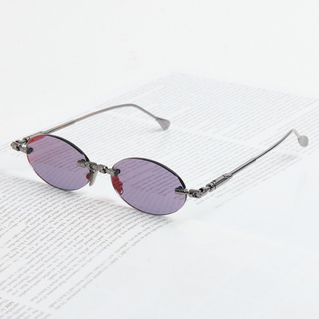 Kuboraum KUBORAUM H62 GM GUN METAL FLASH VIOLET BLUE SUNGLASSES Size ONE SIZE - 2 Thumbnail