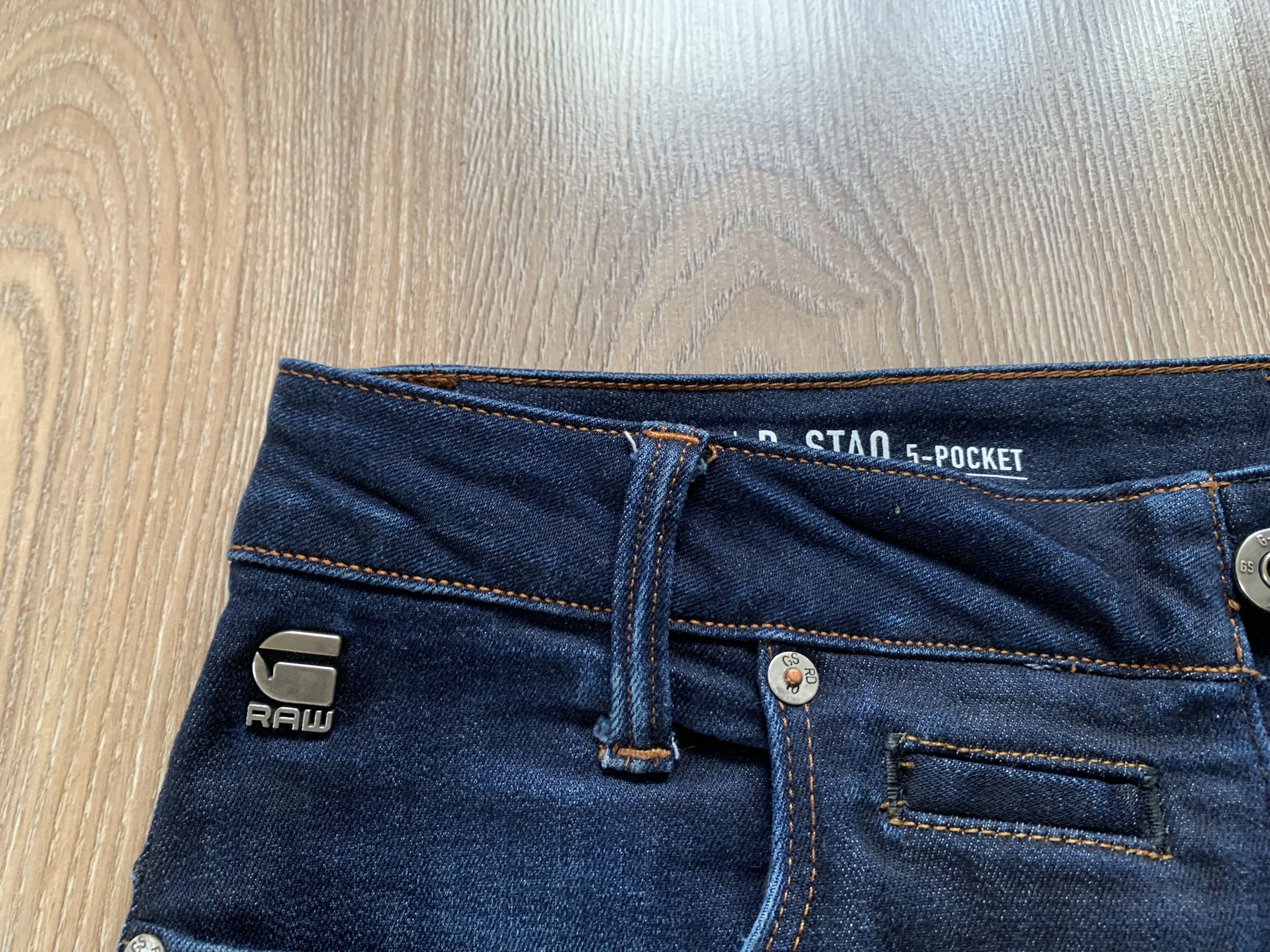G-Star G-Star Raw D-Staq 5 Pocket Blue Jeans Size US 30 / EU 46 - 6 Thumbnail