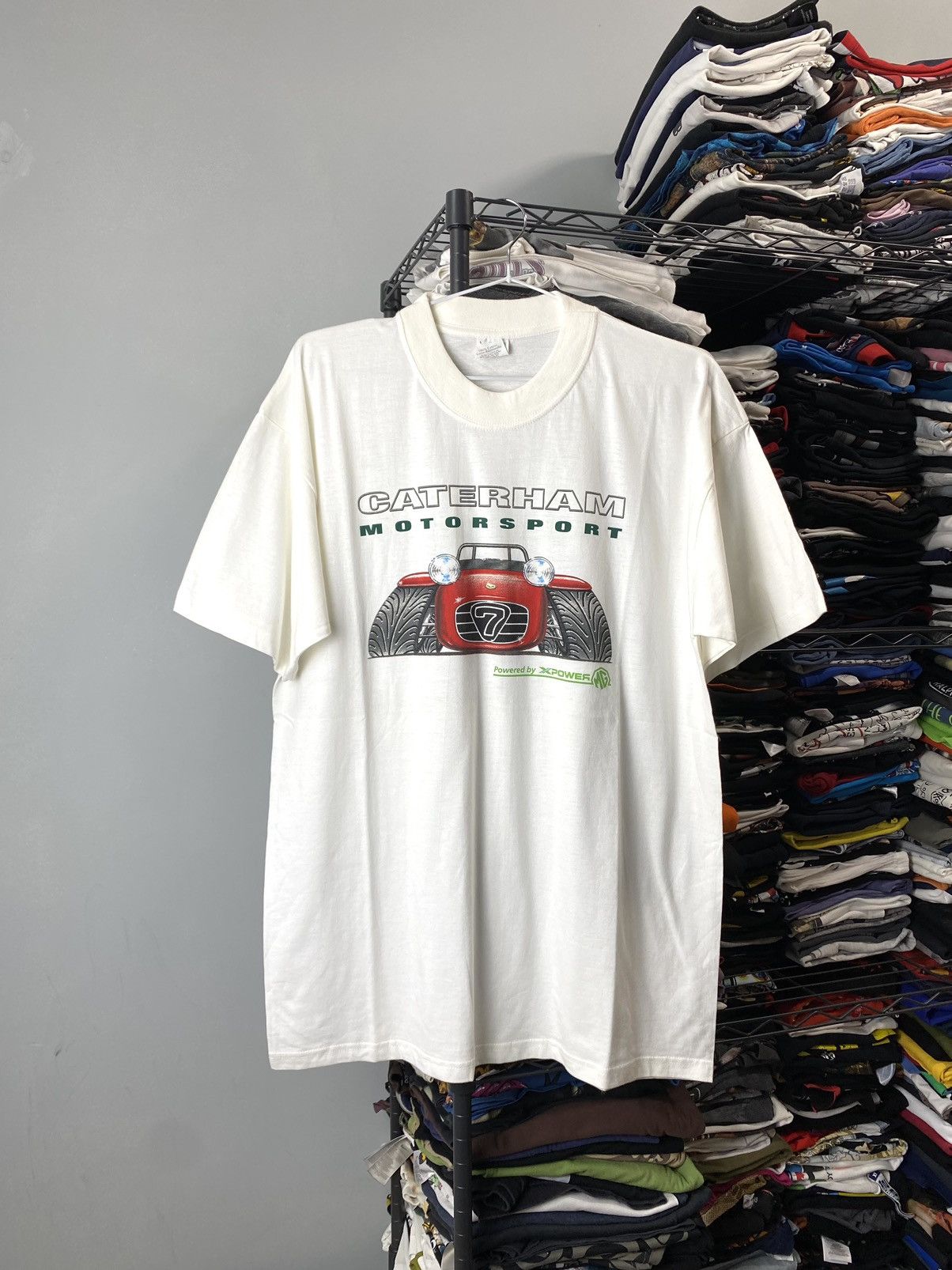 Vintage 90s Caterham Racing TShirt MG Lotus Ferrari Porsche