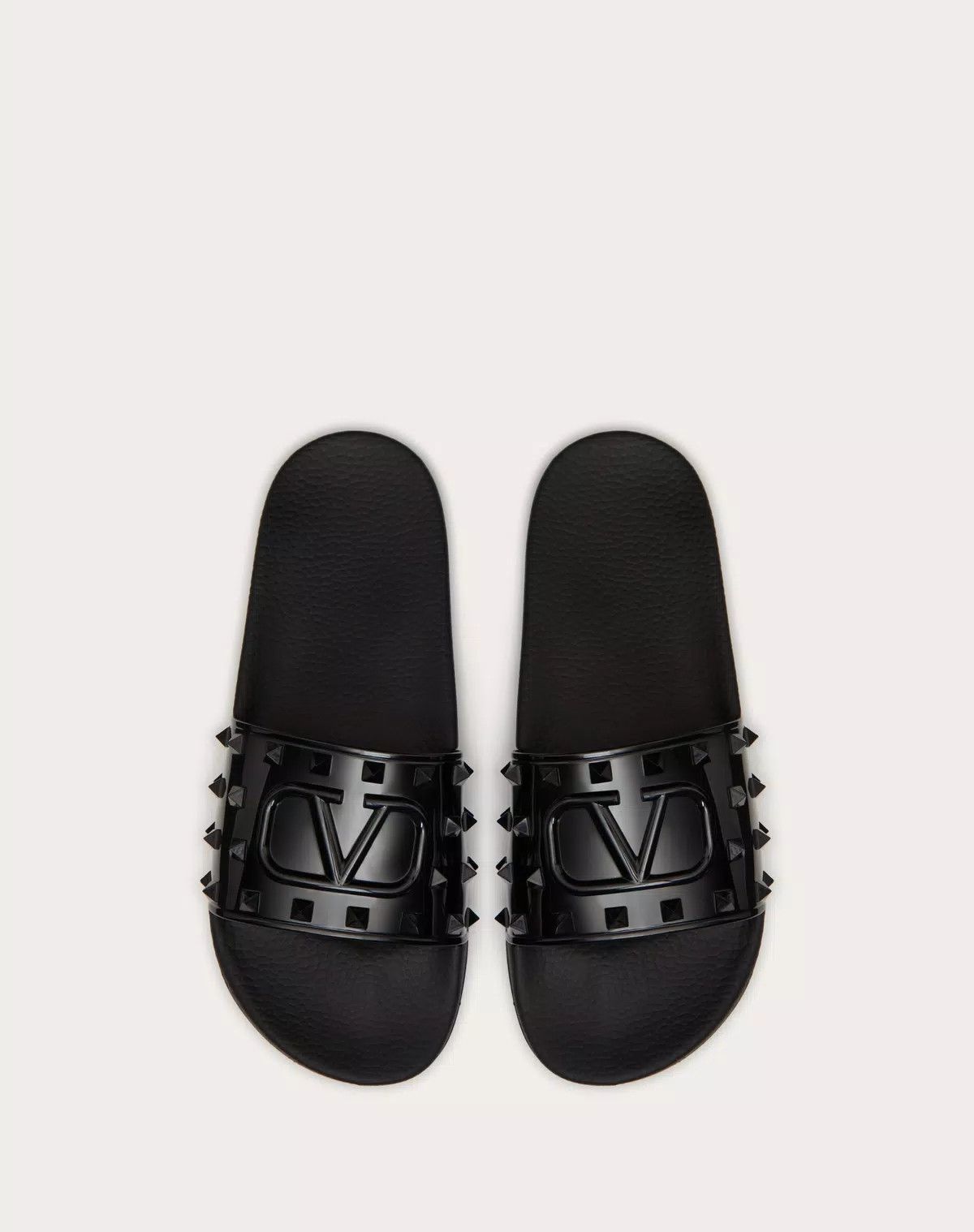 Valentino oc11z0625 Rubber Summer Signature Slide Sandal in Black Size US 13 / EU 46 - 4 Thumbnail