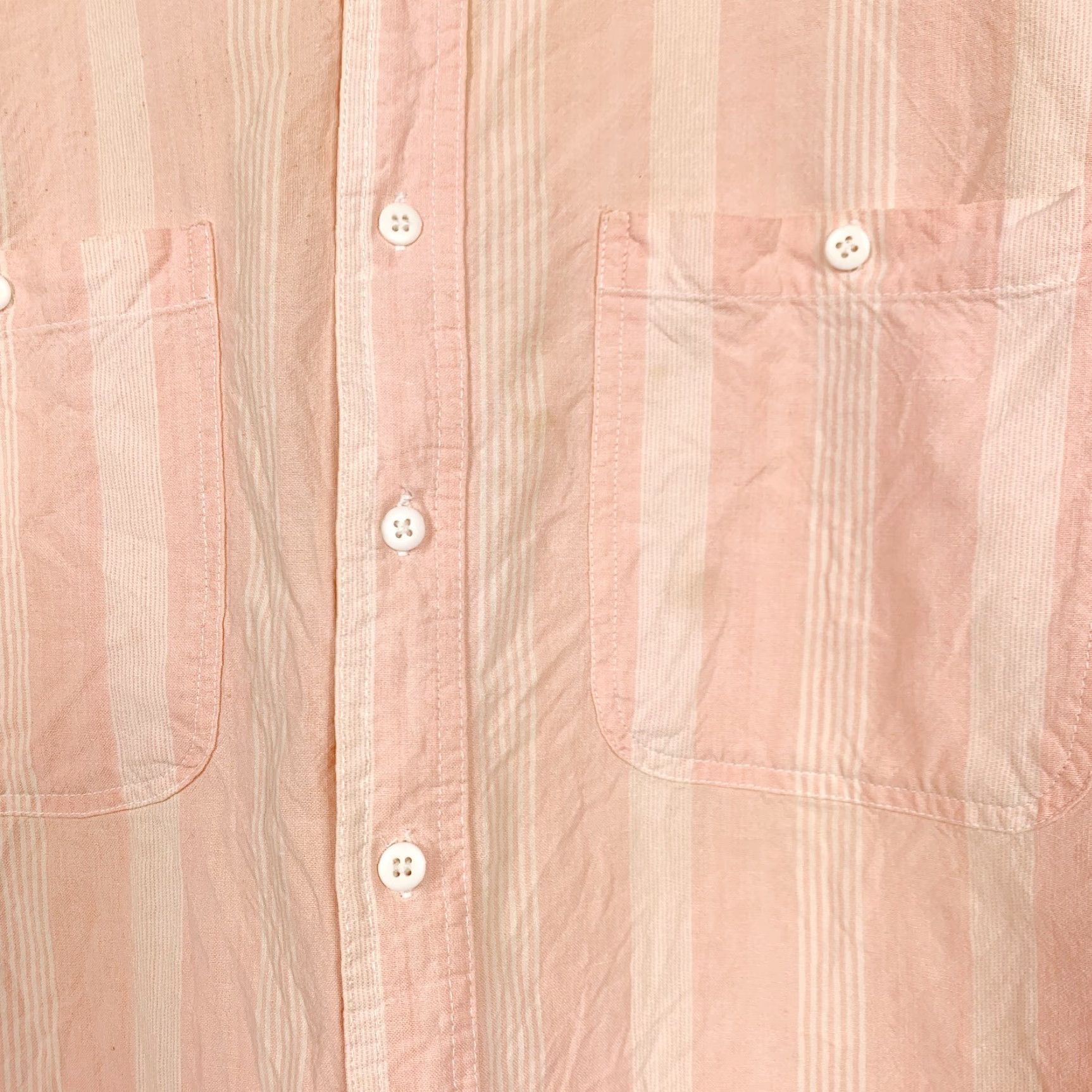 Vintage VINTAGE Campus Shirt Men Large Orange Striped Short Sleeve Button-Up 80s Grunge Size US L / EU 52-54 / 3 - 4 Thumbnail