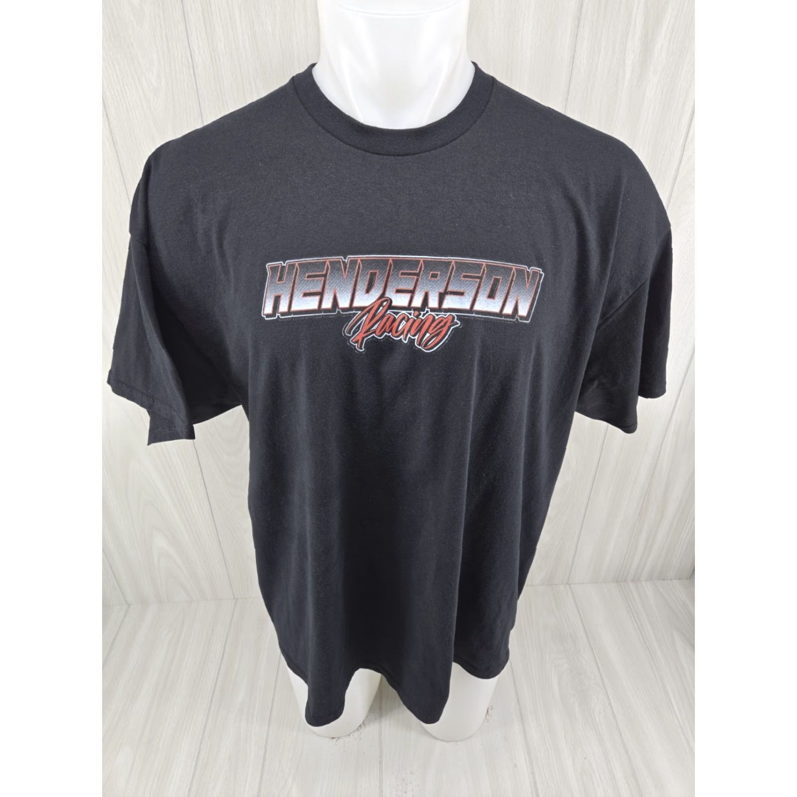 Gildan Chad Henderson Racing Adult Short Sleeve T Shirt 2XL Black Mens Size US XXL / EU 58 / 5 - 3 Thumbnail