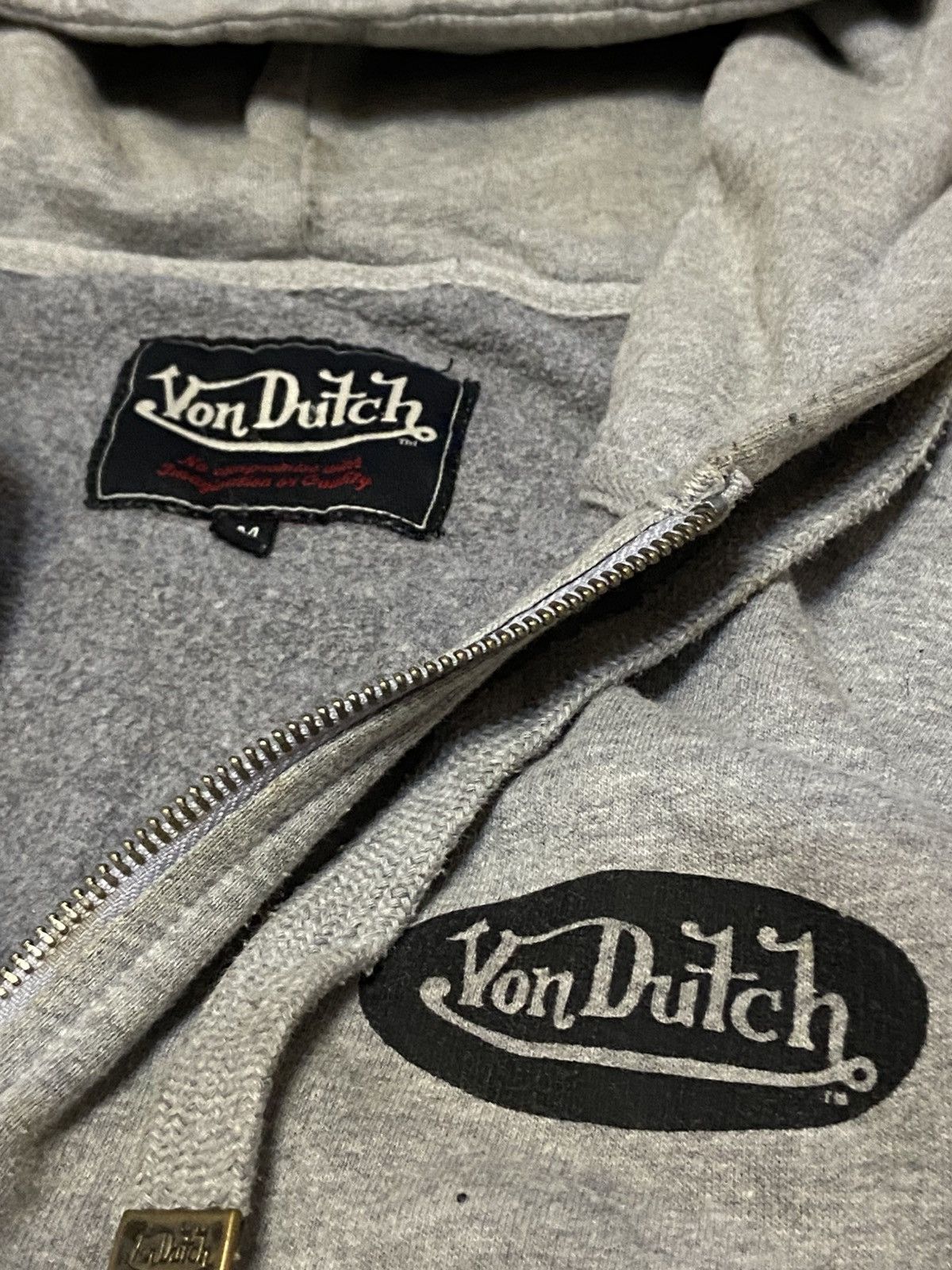 Japanese Brand × Vintage × Von Dutch 🔥 Y2K VON DUTCH 90’S ZIP HOODIE Size US M / EU 48-50 / 2 - 3 Thumbnail