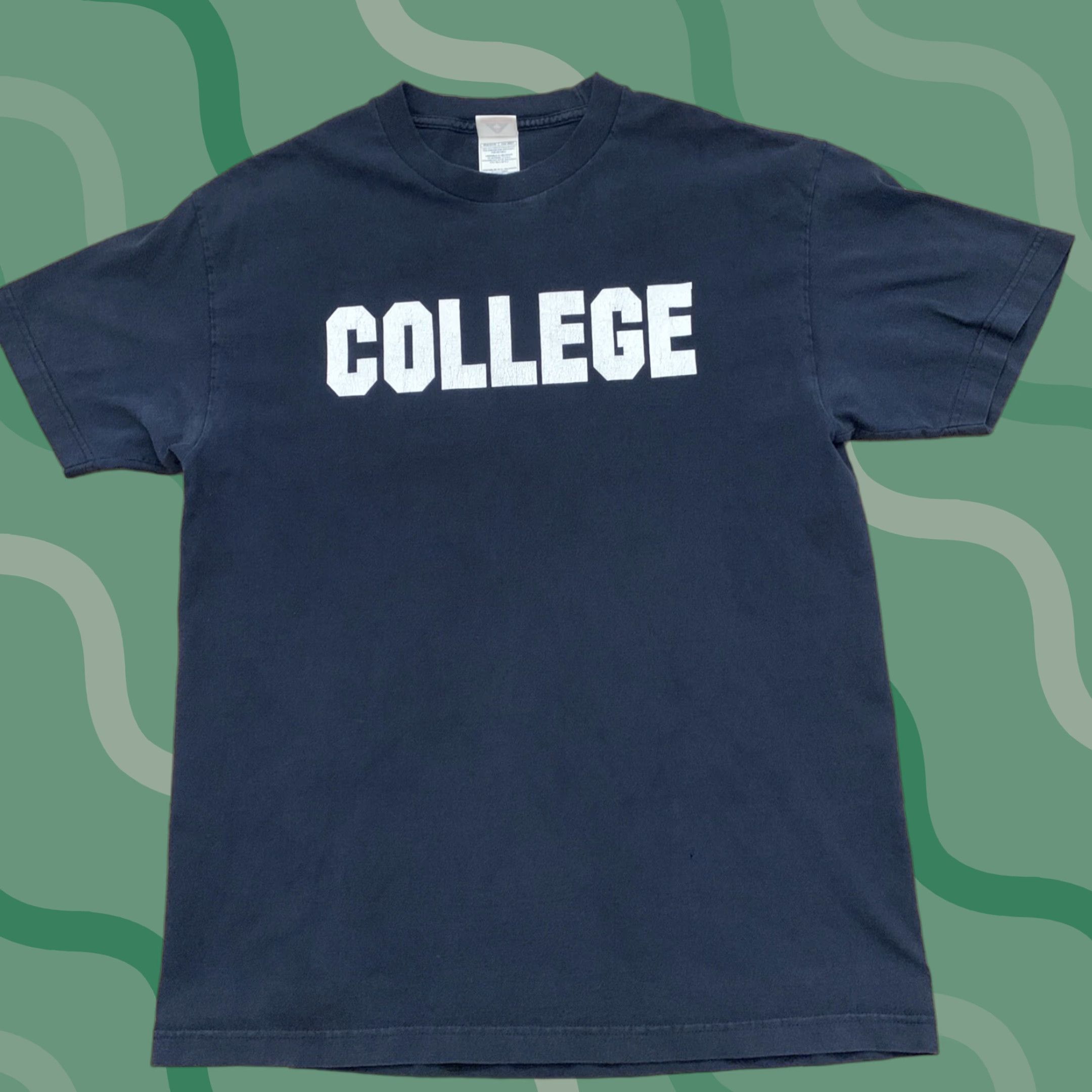 Vintage VINTAGE Animal College T-Shirt Size L Blue Mens Size US L / EU 52-54 / 3 - 1 Thumbnail