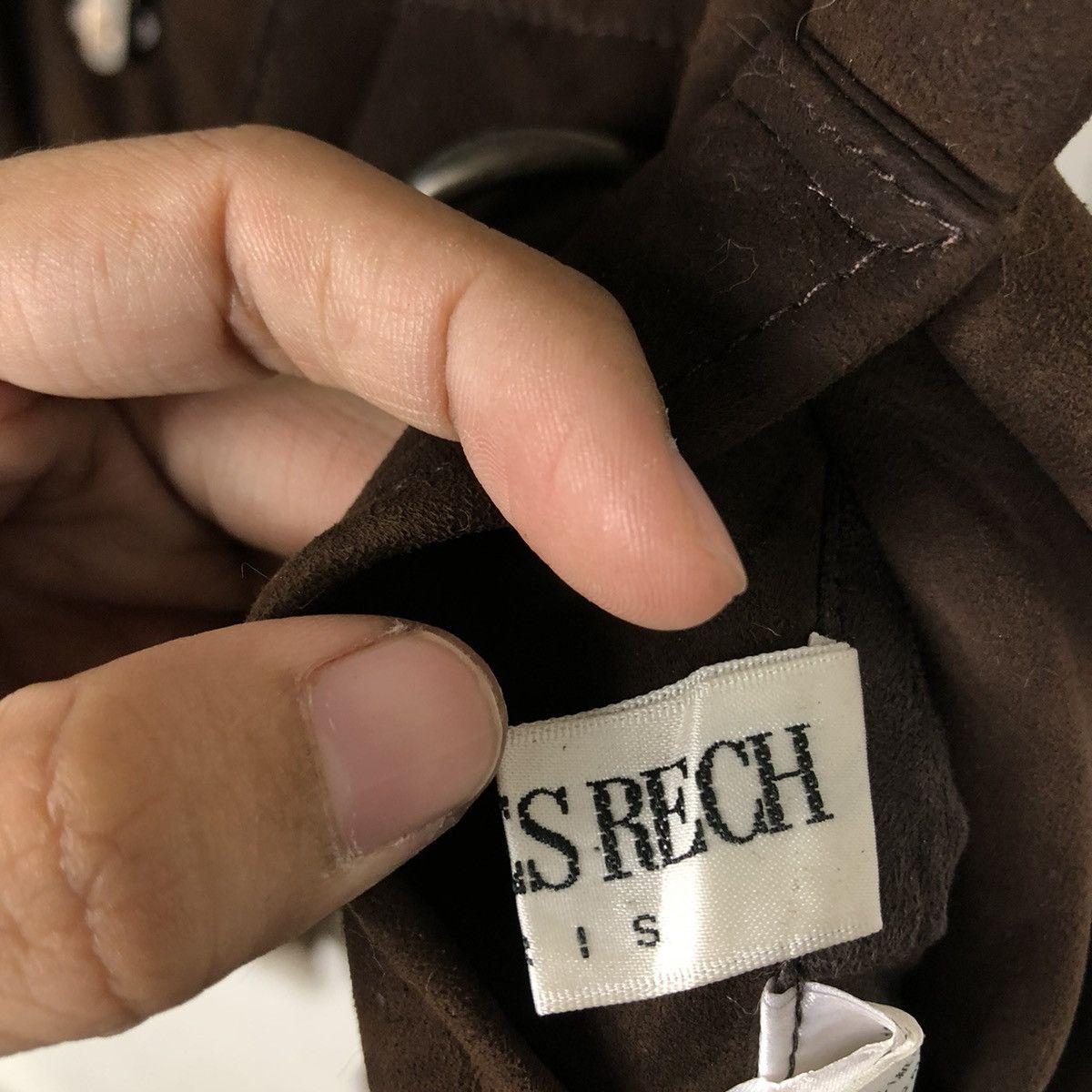 Vintage 📌VINTAGE BIKER SHEARLING LEATHER JACKET GEORGES RECH PARIS Size US M / EU 48-50 / 2 - 19 Thumbnail