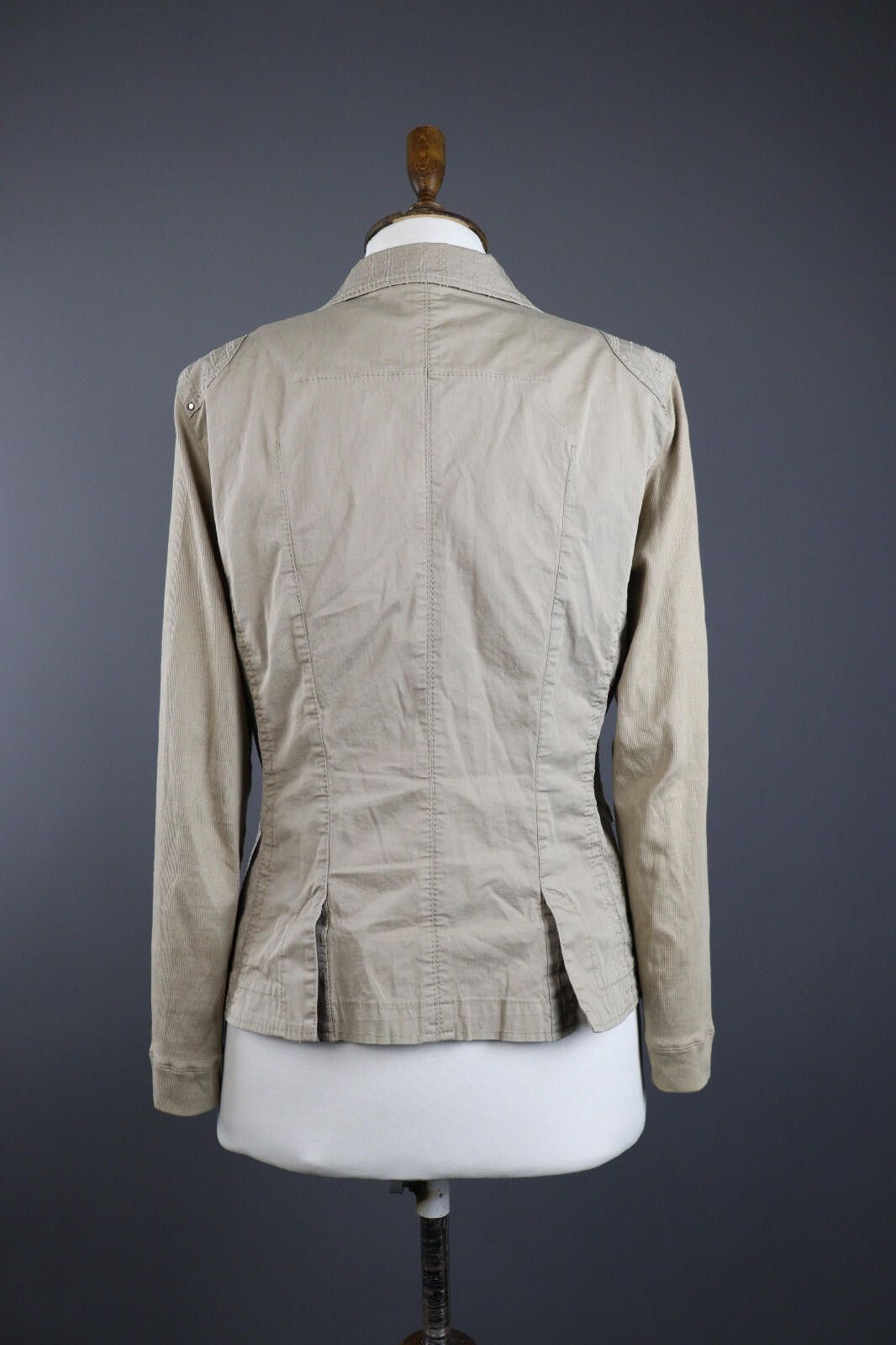 Designer Marc Cain Ivory Tedo 2 Pockets Casual Blazer Jacket Size 4 Size S / US 4 / IT 40 - 5 Thumbnail