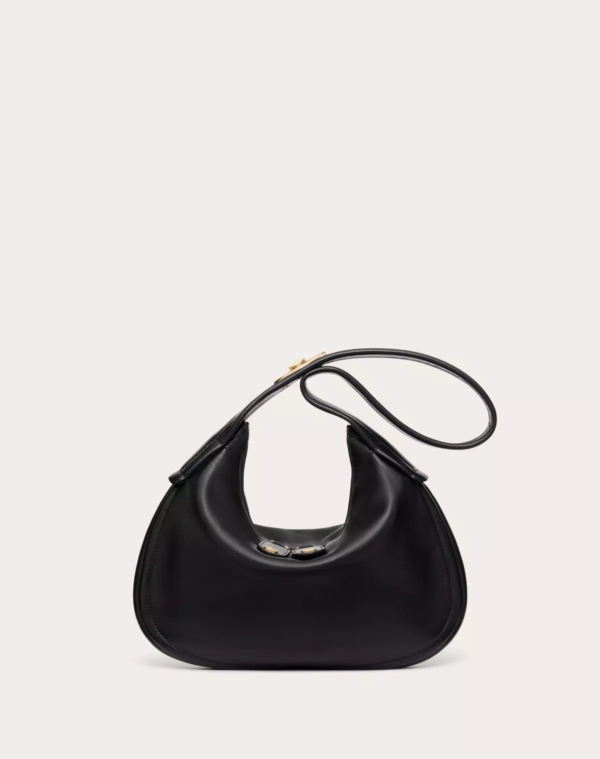 Valentino oc11z0725 Size:OS/ Small Go-Hobo Bag in Black Size ONE SIZE - 1 Thumbnail