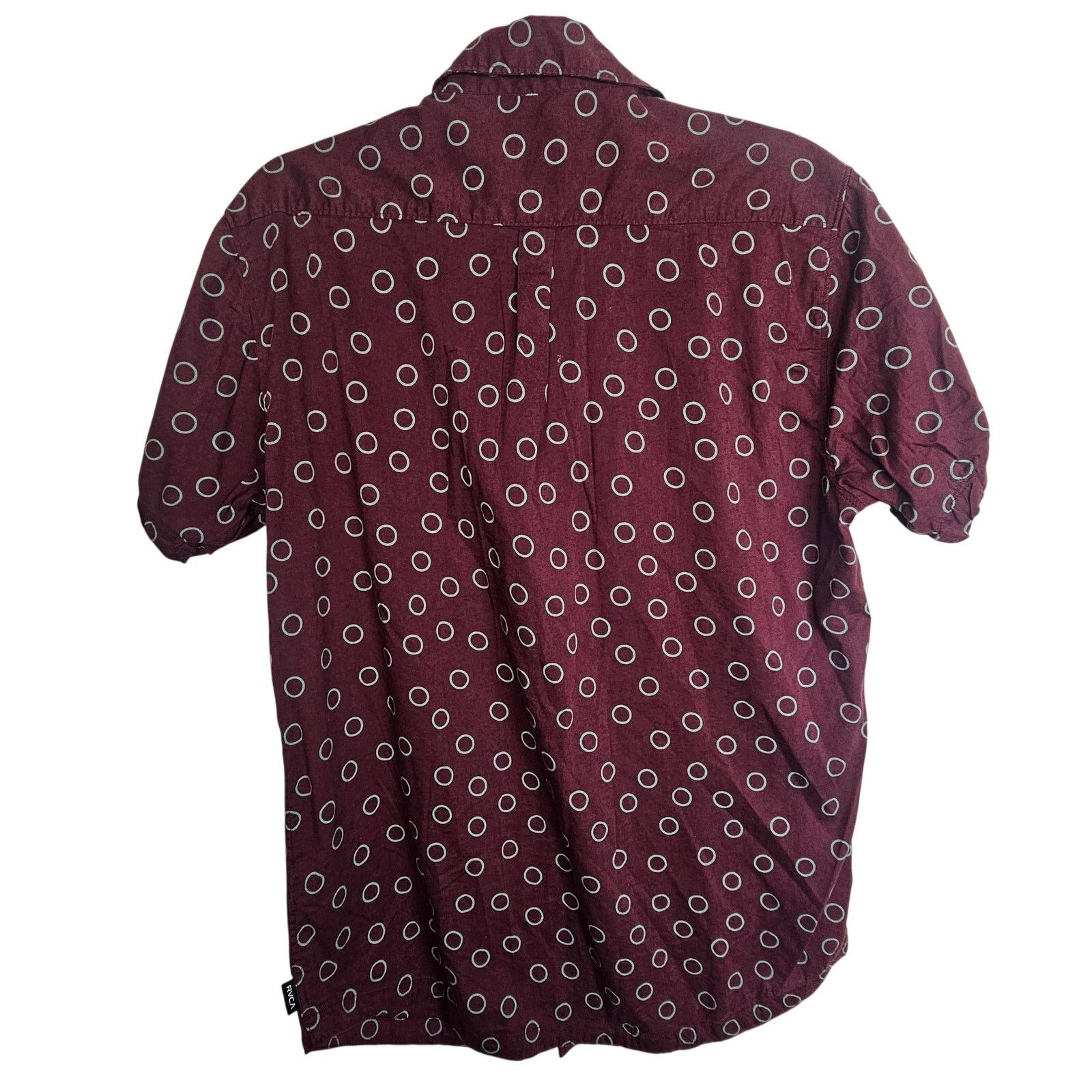 RVCA RVCA Mens Geometric Print Button Shirt Sz M Slim Fit Preppy Size US S / EU 44-46 / 1 - 9 Thumbnail