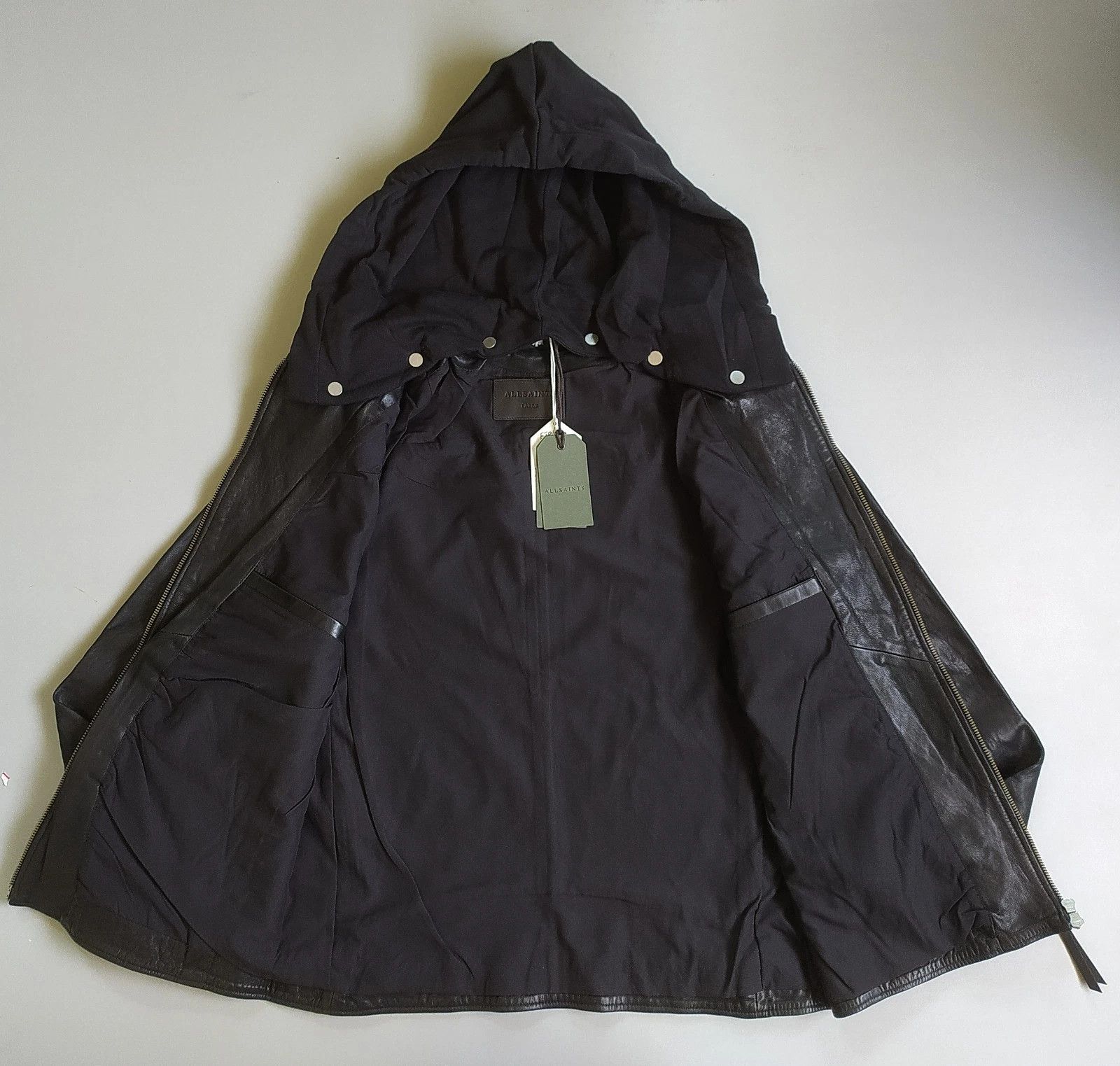 Allsaints Allsaints HARWOOD-Leather jacket Free Shipping FTP/9002 Size US L / EU 52-54 / 3 - 3 Thumbnail