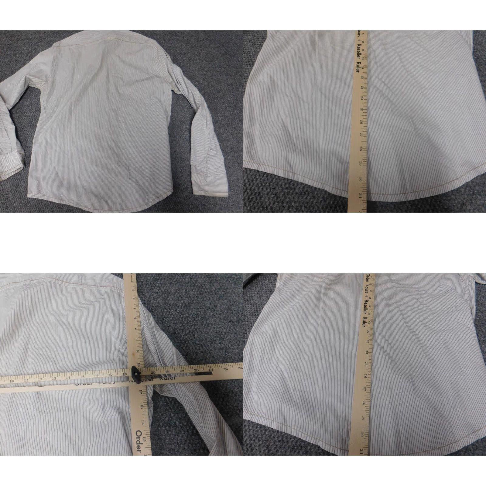 Zara Zara Shirt Button-Up Striped White Long Sleeve Collared Button-Down Logo Pocket Regular Mens L Size US L / EU 52-54 / 3 - 9 Thumbnail